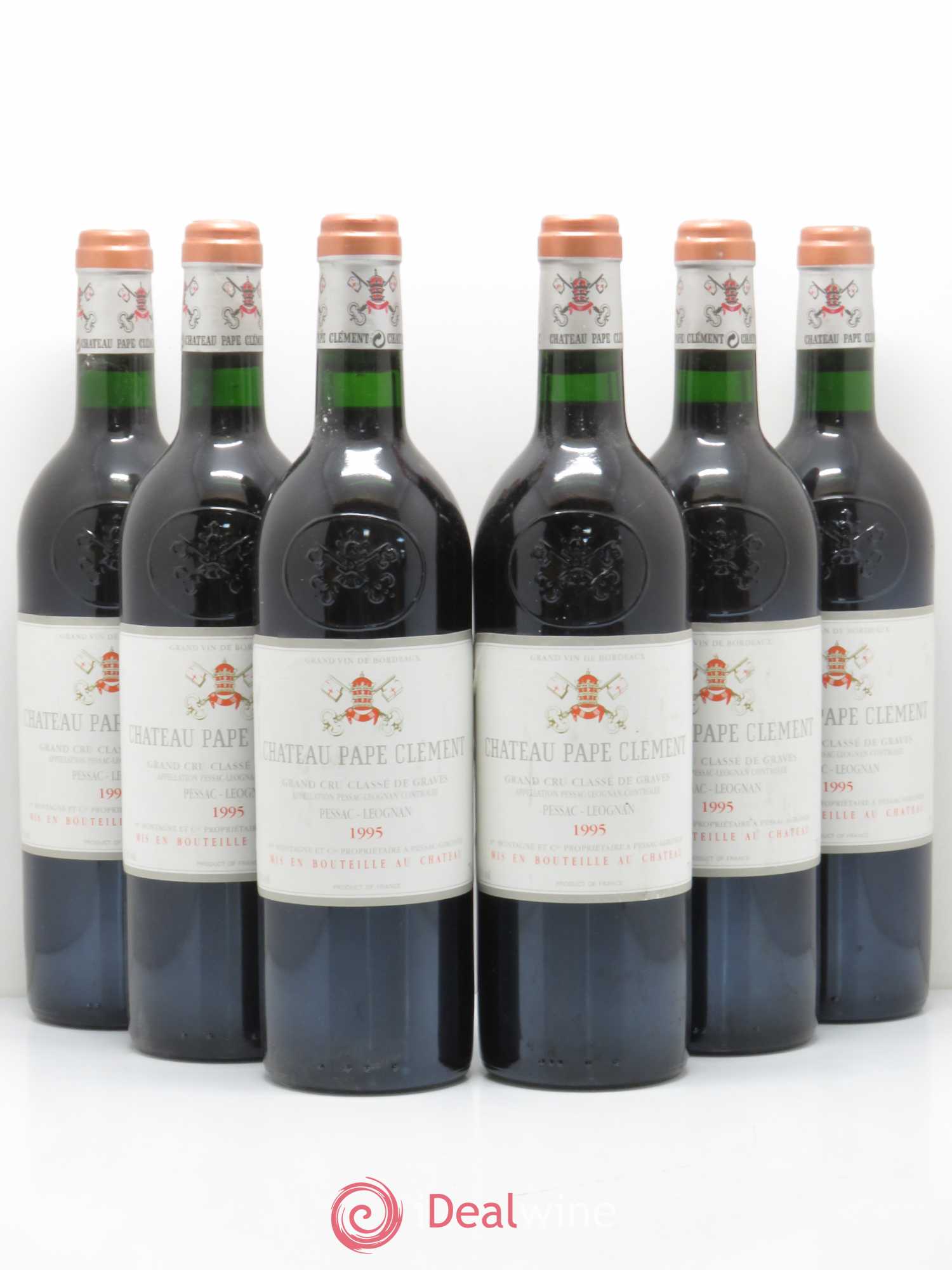 Château Pape Clément Cru Classé de Graves 1995 - Lot de 6 bouteilles - 0