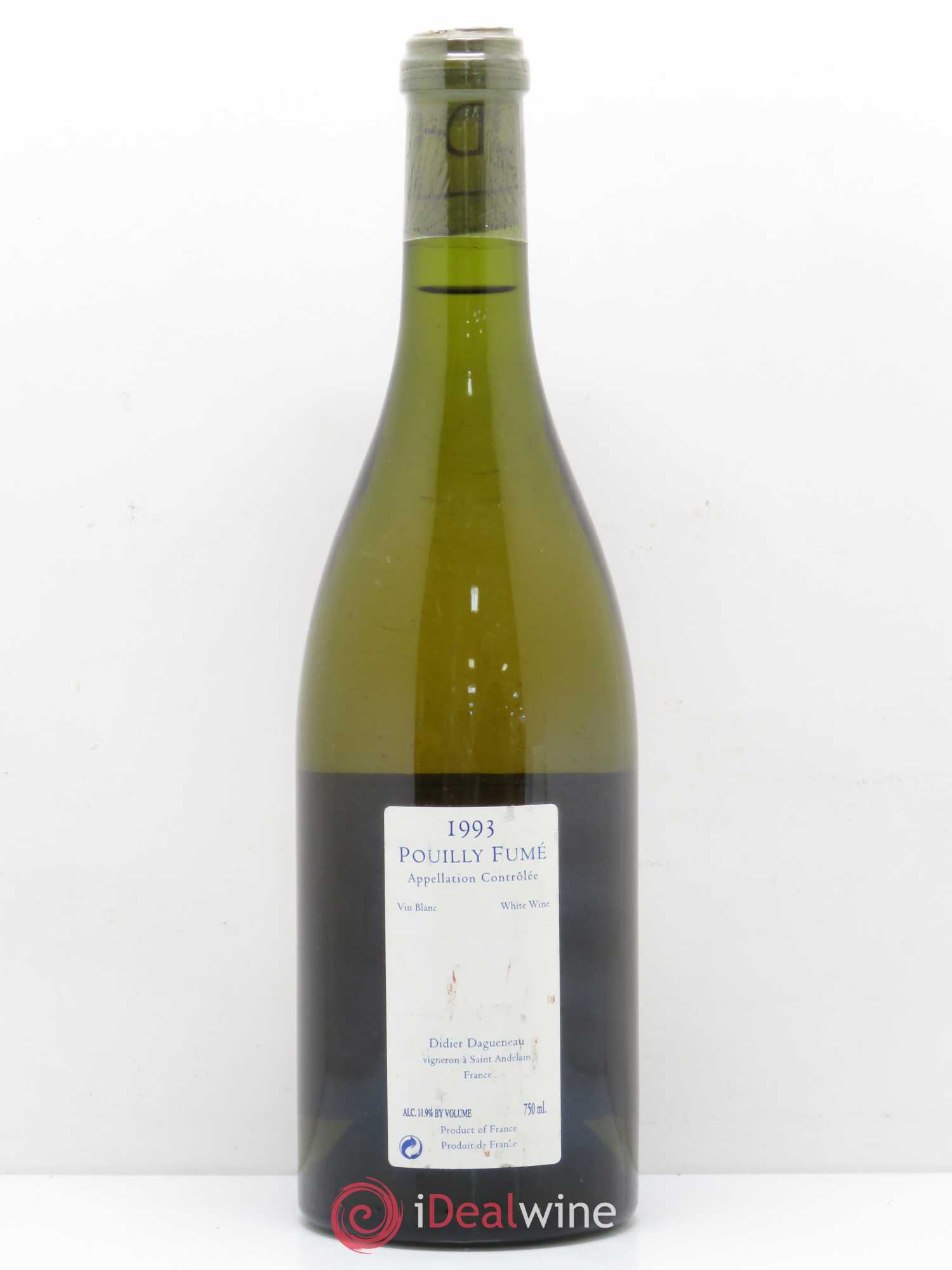 Vin de France (anciennement Pouilly-Fumé) Silex Dagueneau (Domaine Didier - Louis-Benjamin) 1993 - Lot de 1 bouteille - 1