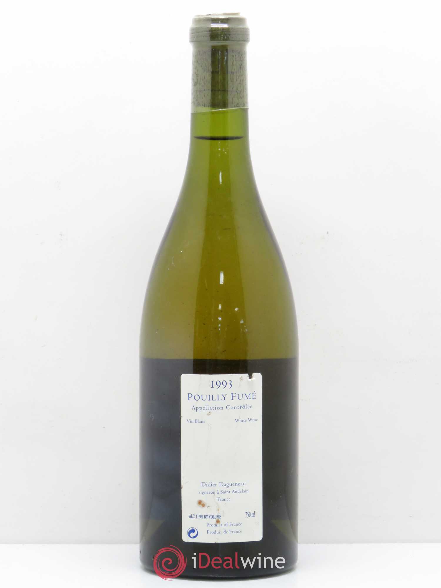 Vin de France (anciennement Pouilly-Fumé) Silex Dagueneau (Domaine Didier - Louis-Benjamin) 1993 - Lot de 1 bouteille - 1