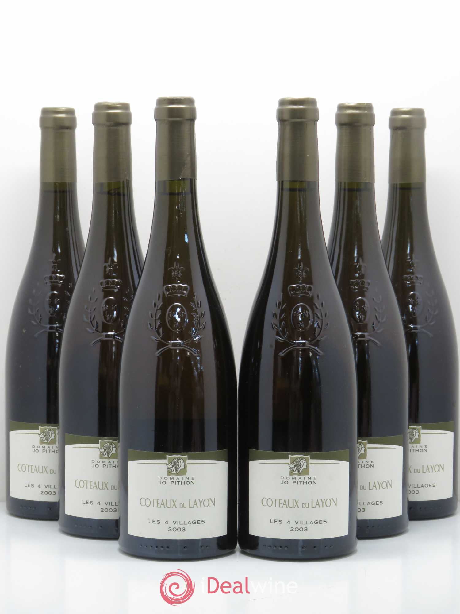 Coteaux du Layon Les 4 Villages Domaine Jo Pithon 2003 - Lotto di 6 bottiglie - 0