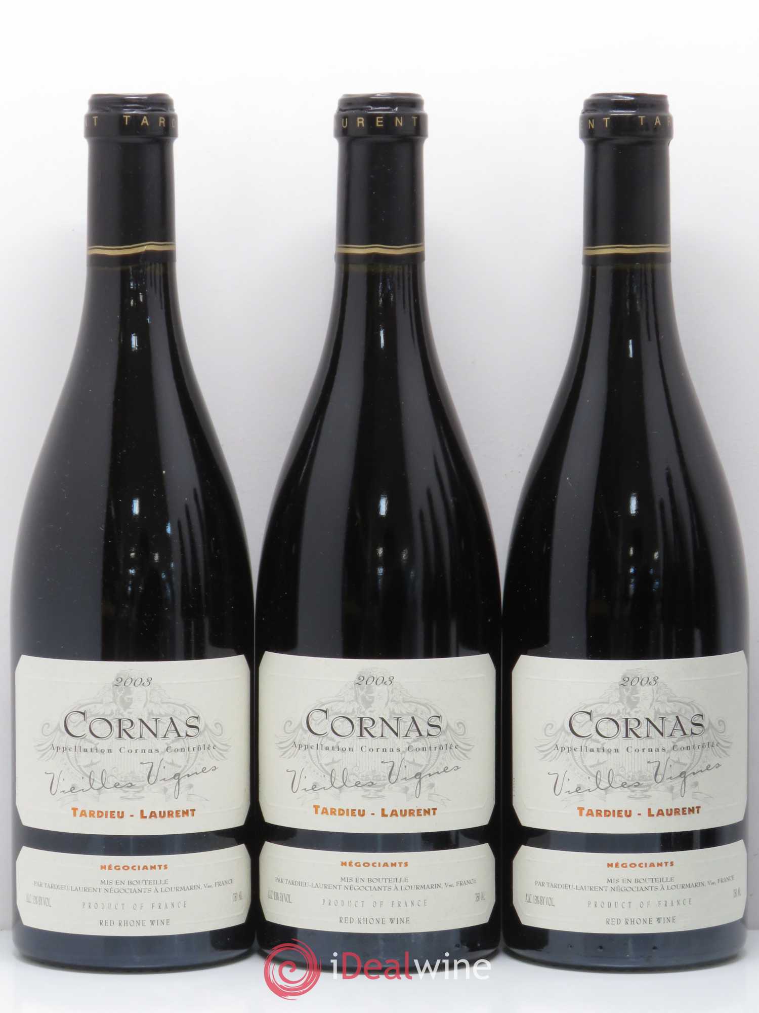 Cornas Vieilles vignes Maison Tardieu-Laurent 2003 - Lot de 6 bouteilles - 1