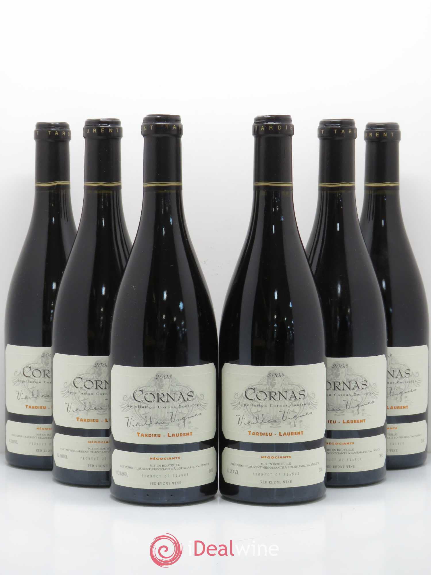 Cornas Vieilles vignes Maison Tardieu-Laurent 2003 - Lot de 6 bouteilles - 0