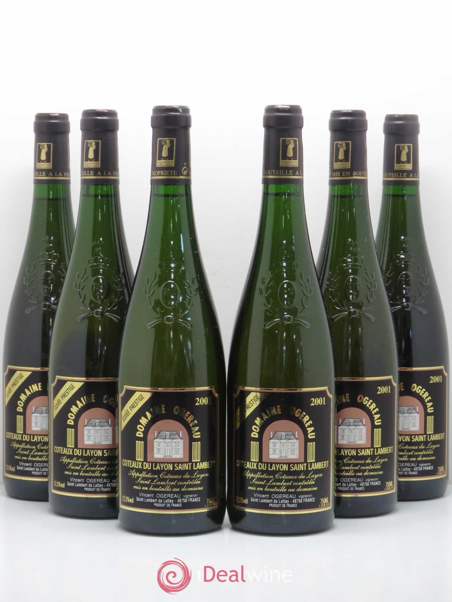 Coteaux du Layon Saint Lambert Cuvée Prestige Domaine Ogereau 2001 - Lotto di 6 bottiglie - 0