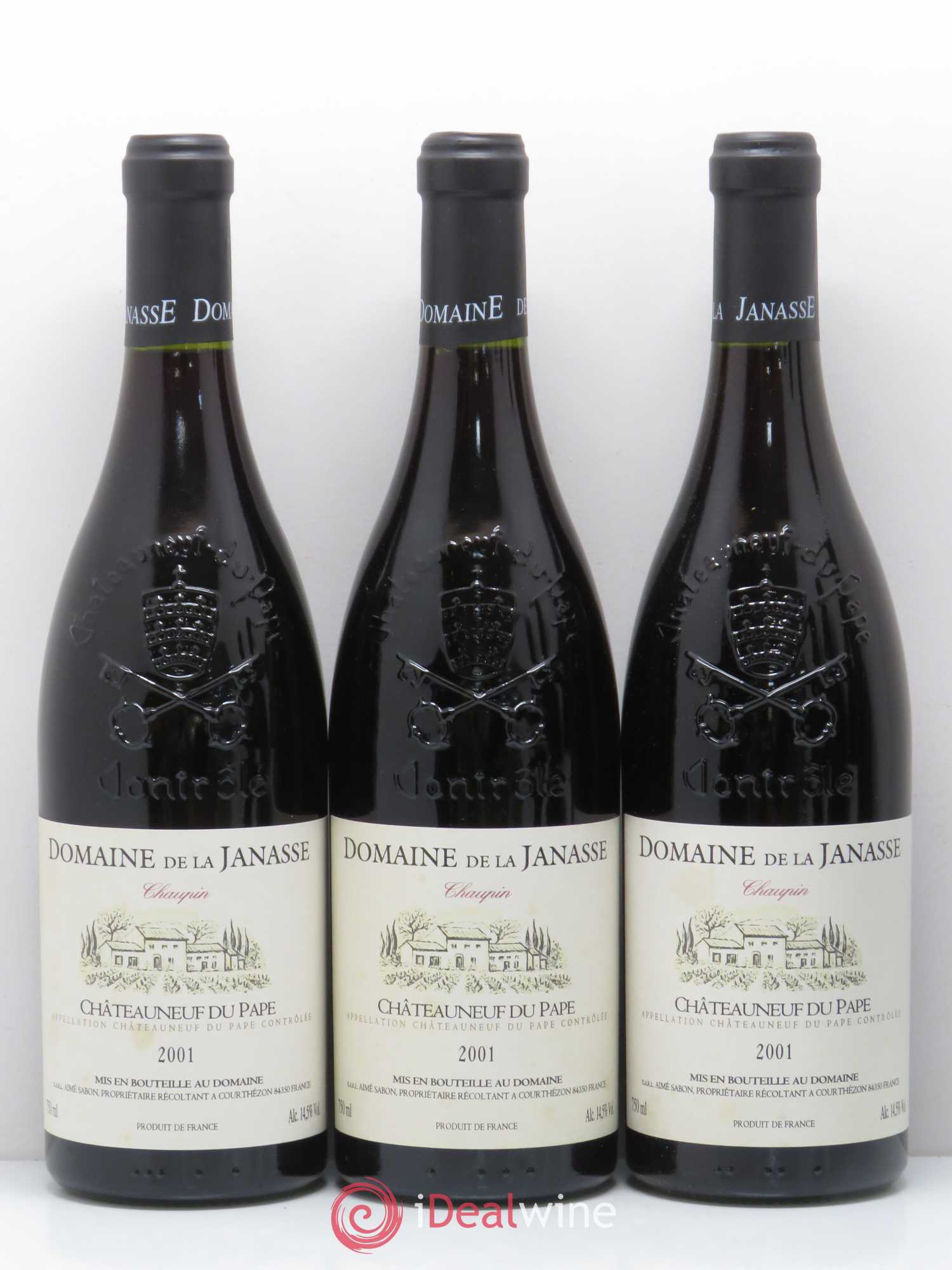 Châteauneuf-du-Pape Cuvée Chaupin La Janasse (Domaine de) 2001 - Lot de 6 bouteilles - 1