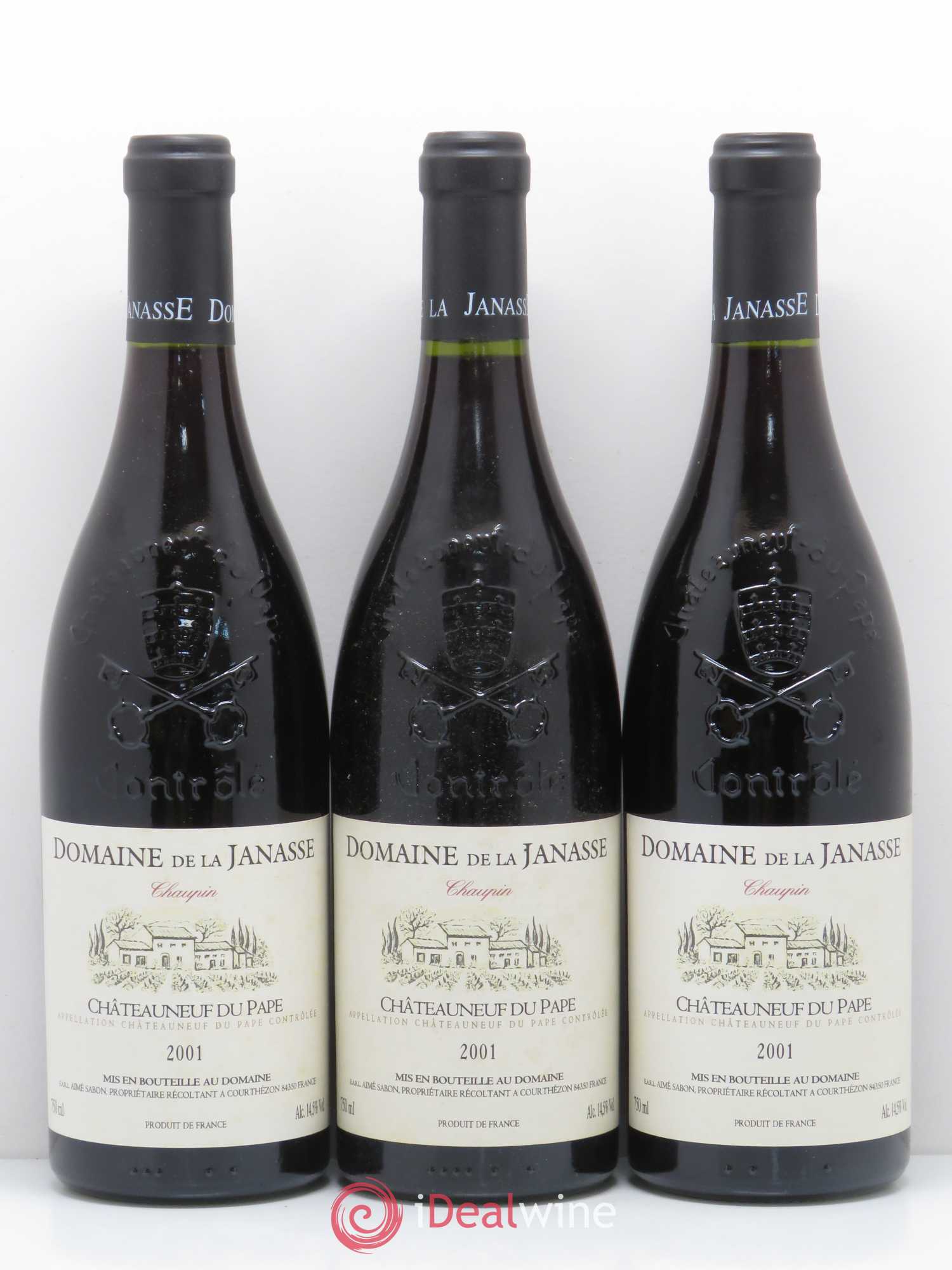 Châteauneuf-du-Pape Cuvée Chaupin La Janasse (Domaine de) 2001 - Lot de 6 bouteilles - 2