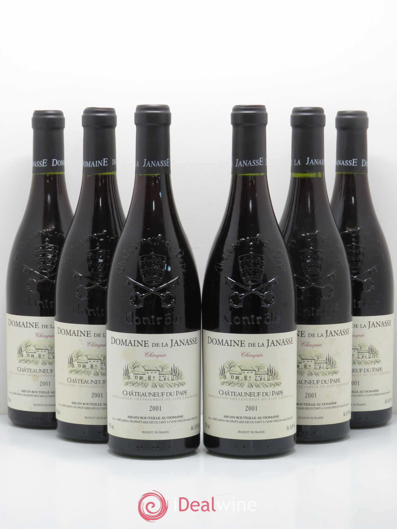 Châteauneuf-du-Pape Cuvée Chaupin La Janasse (Domaine de) 2001 - Lot de 6 bouteilles - 0