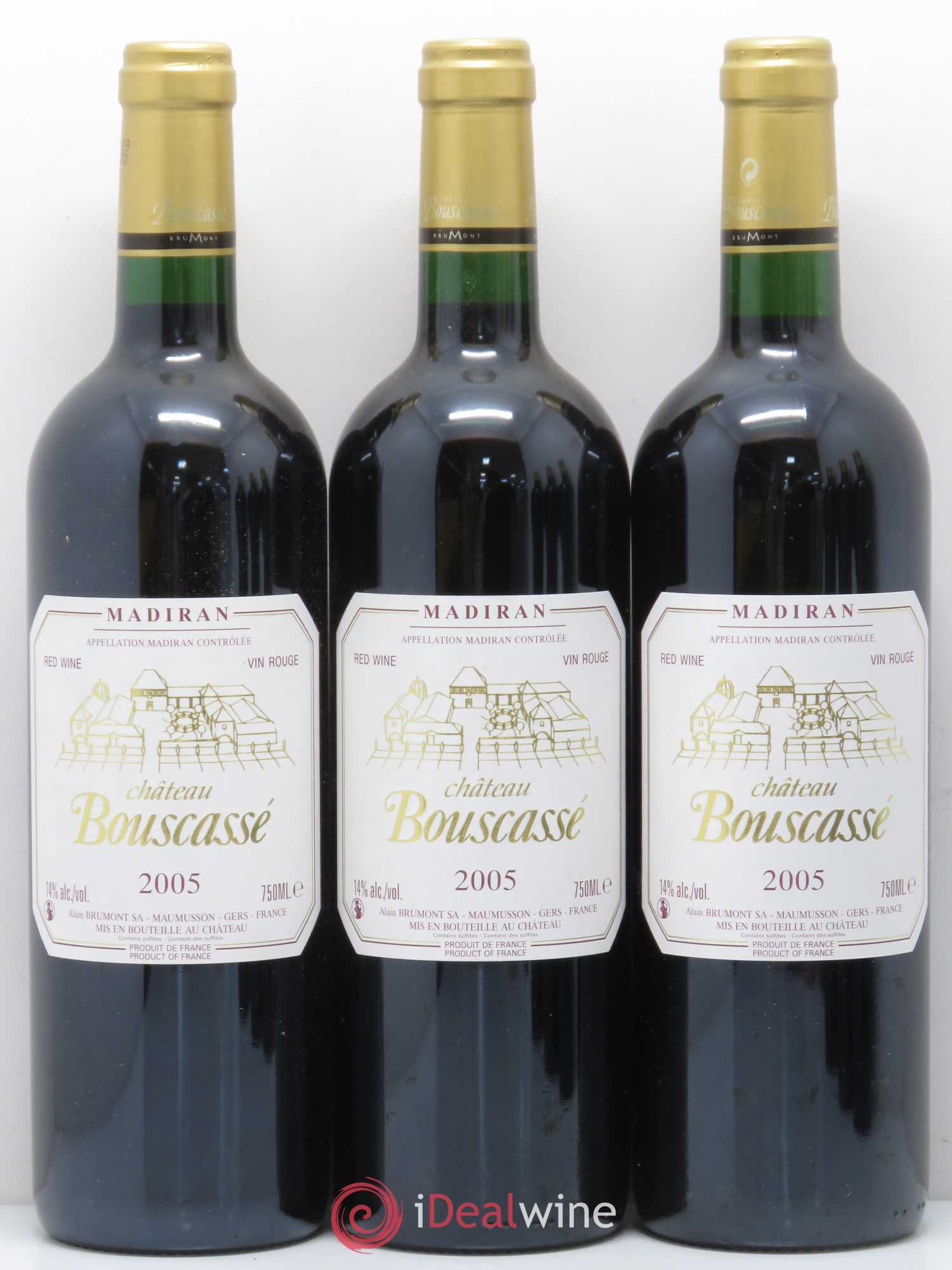 Madiran Château Bouscassé Alain Brumont 2005 - Lot de 6 bouteilles - 1