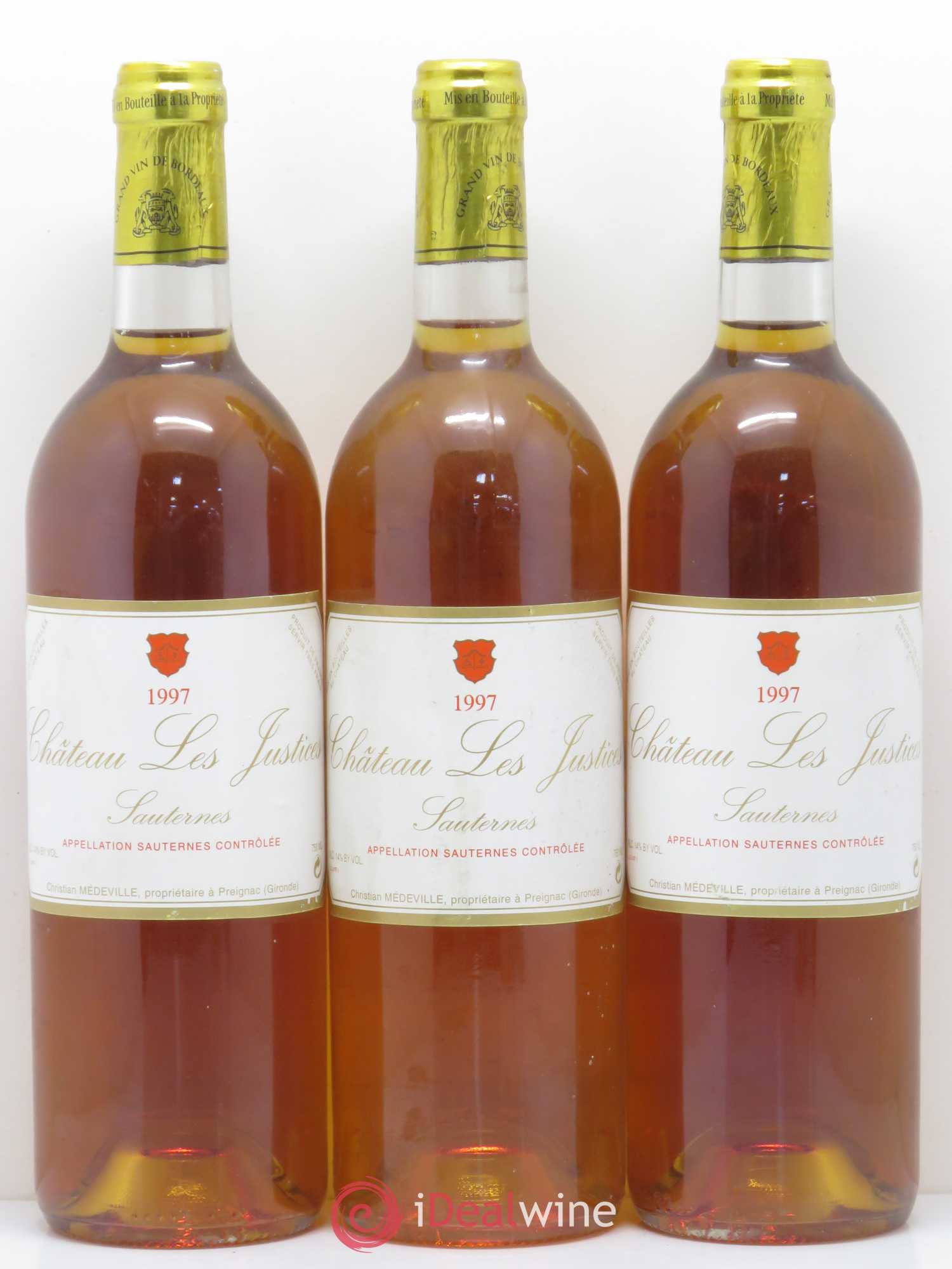 Château les Justices Cru Bourgeois 1997 - Lotto di 6 bottiglie - 2