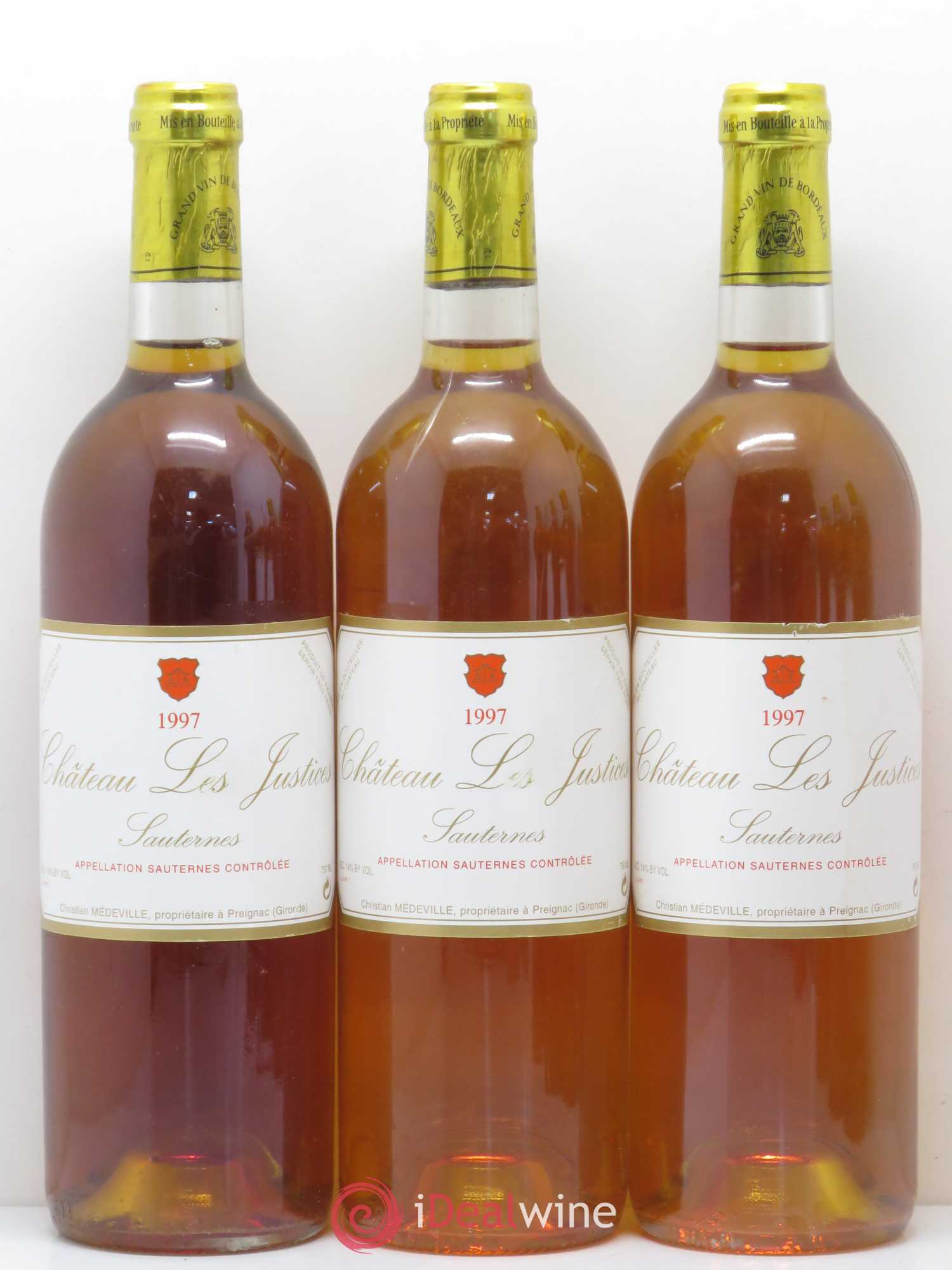 Château les Justices Cru Bourgeois 1997 - Lotto di 6 bottiglie - 1