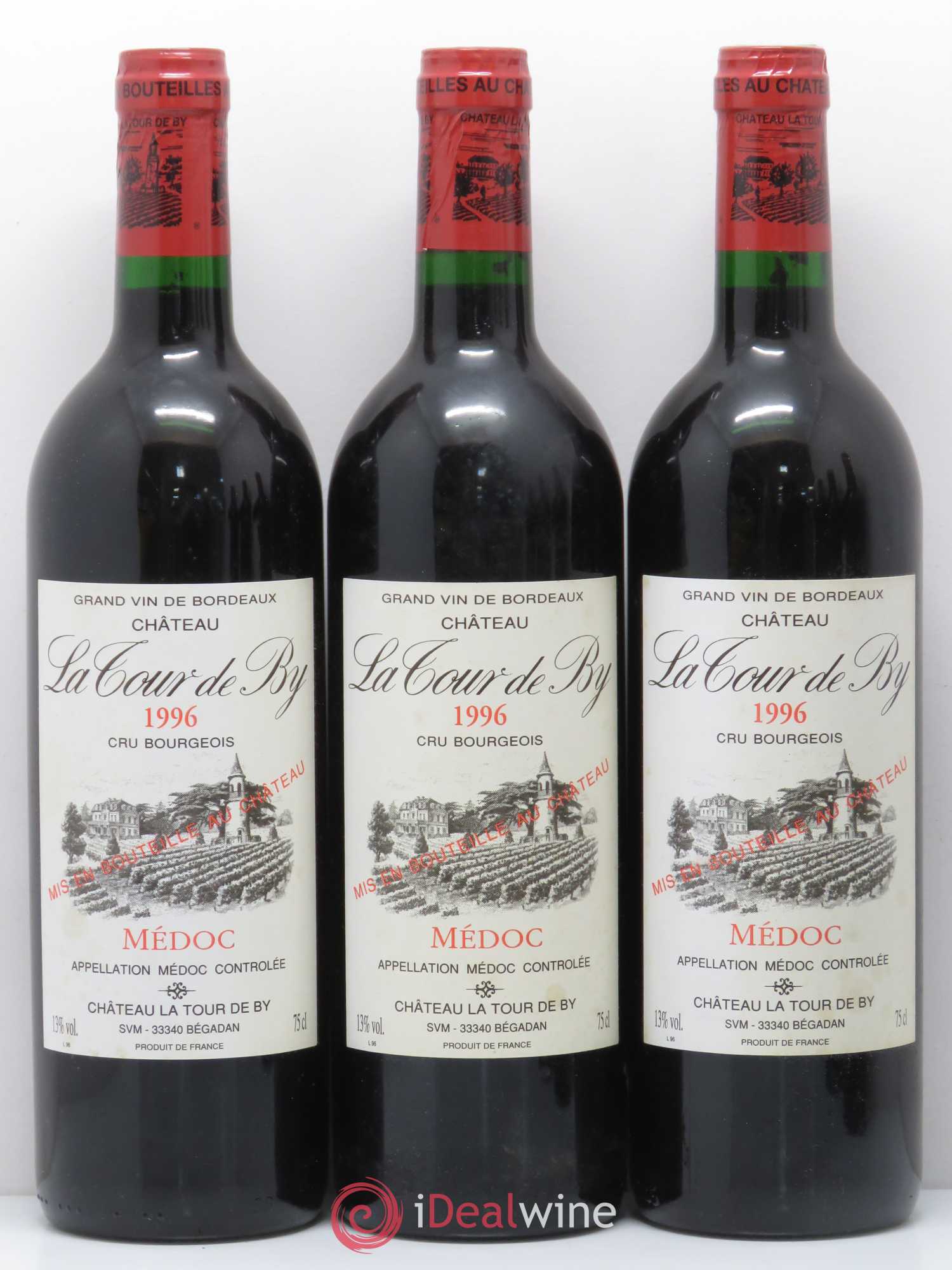Château La Tour de By Cru Bourgeois 1996 - Lot de 12 bouteilles - 1