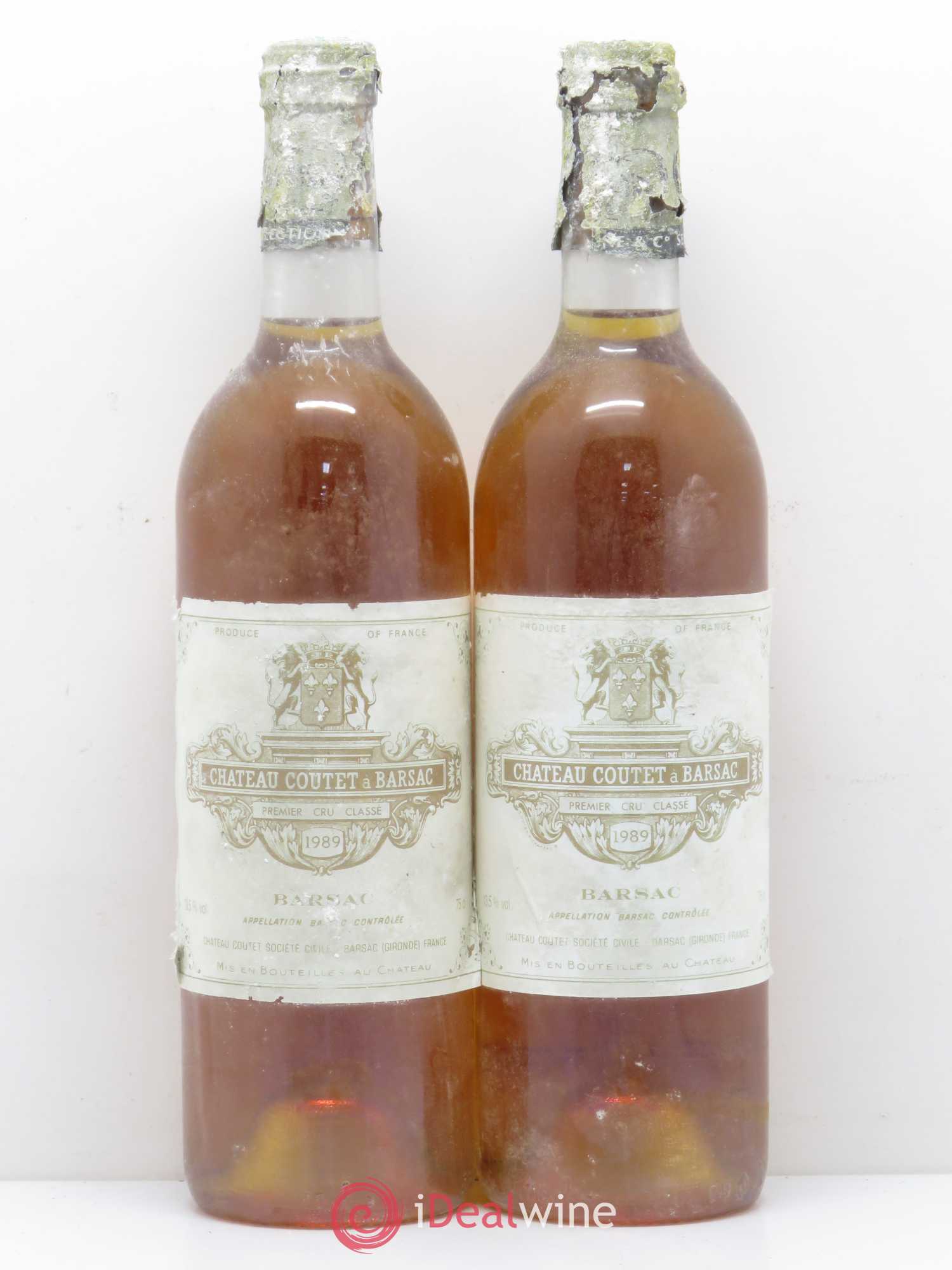 Château Coutet 1er Grand Cru Classé 1989 - Lotto di 2 bottiglie - 0