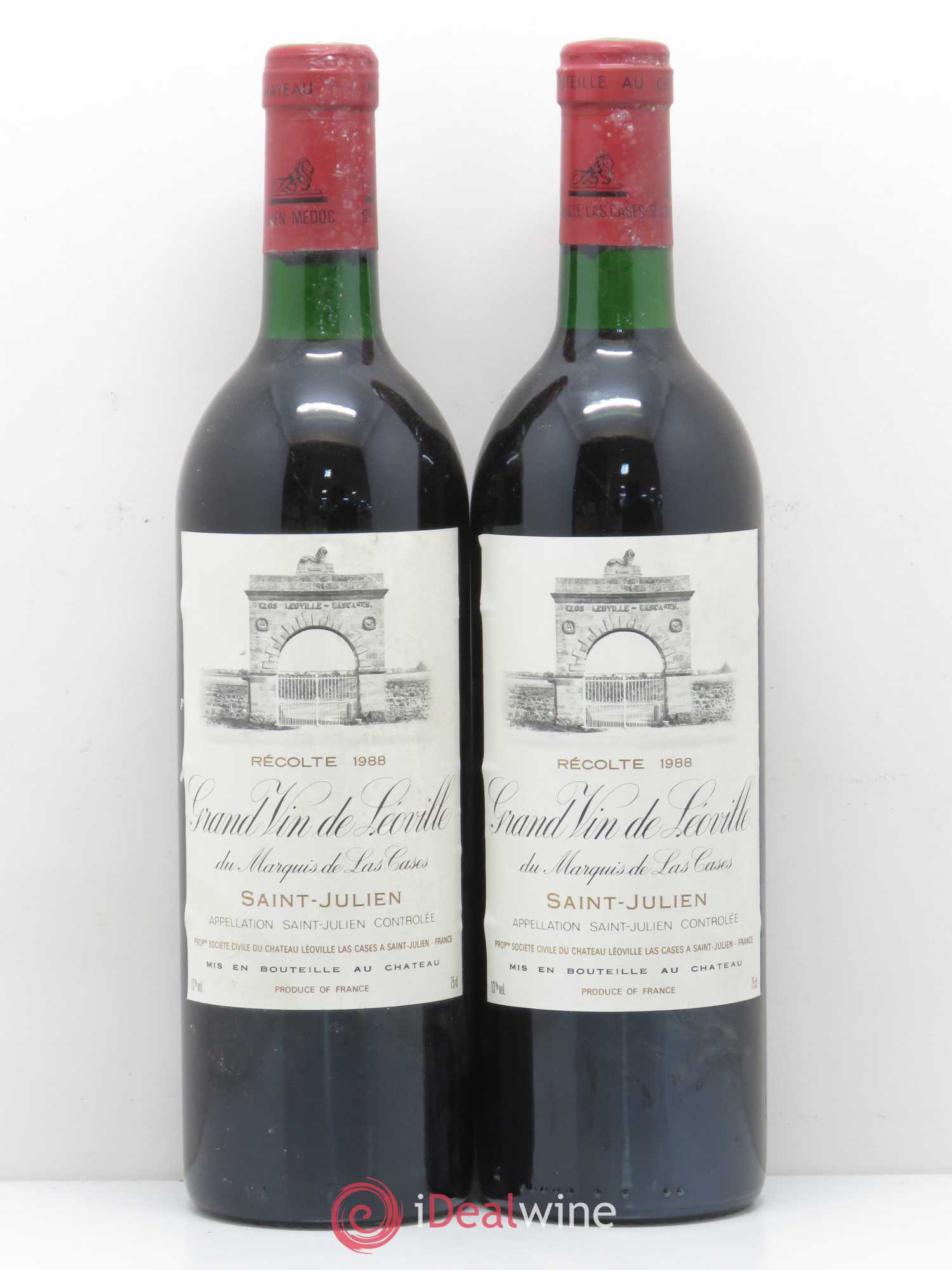 Château Léoville Las Cases 2ème Grand Cru Classé 1988 - Lot de 2 bouteilles - 0