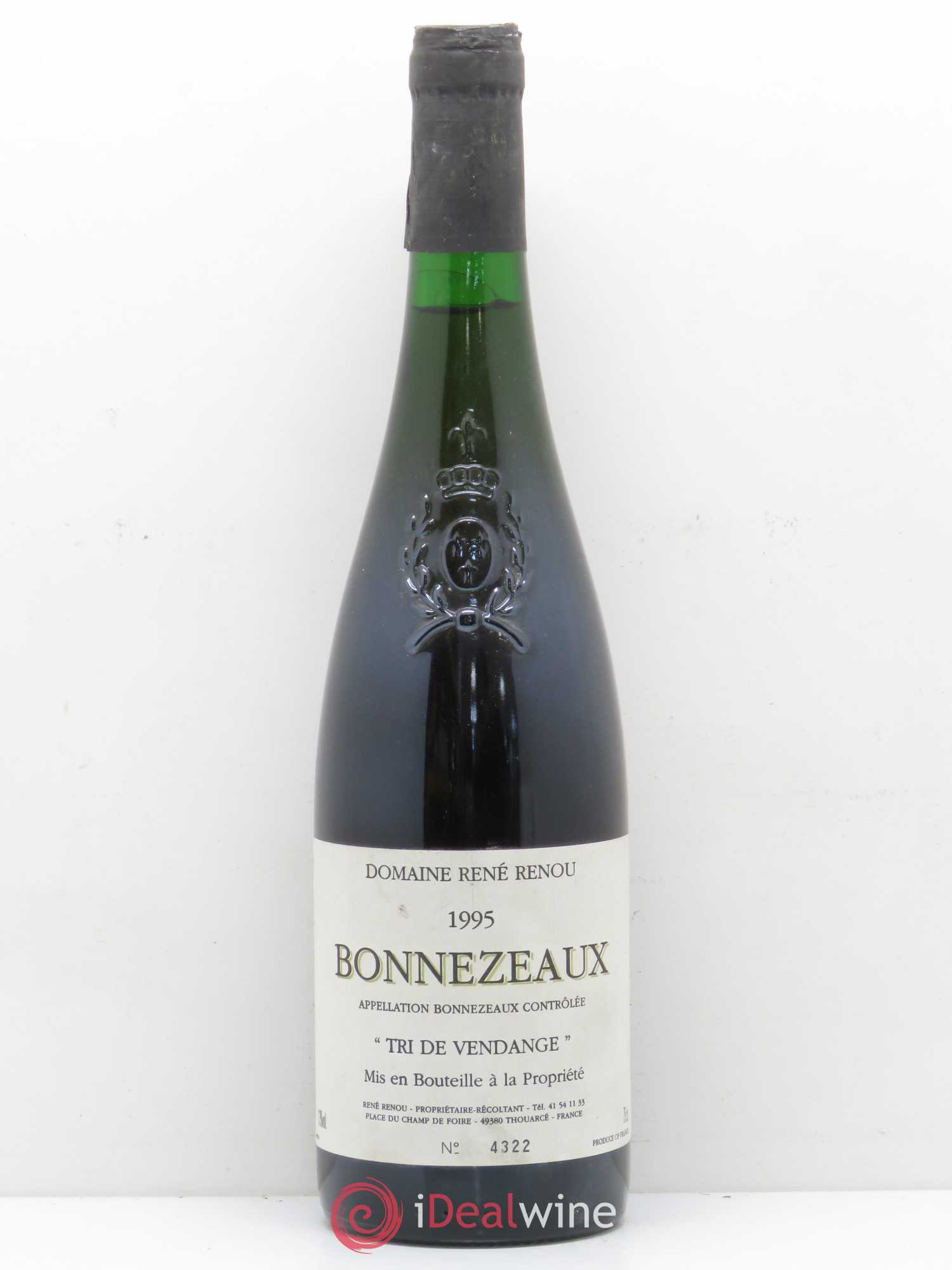 Bonnezeaux Tri de Vendanges René Renou 1995 - Lot de 1 bouteille - 0