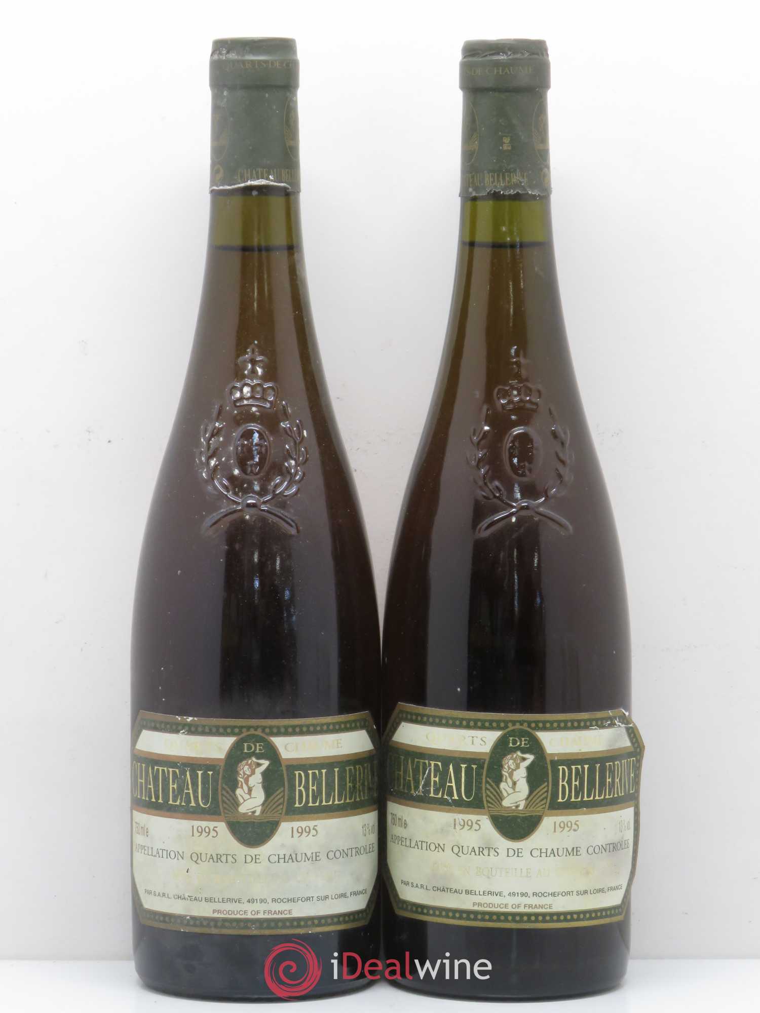 Quarts de Chaume Château de Bellerive 1995 - Lotto di 2 bottiglie - 0