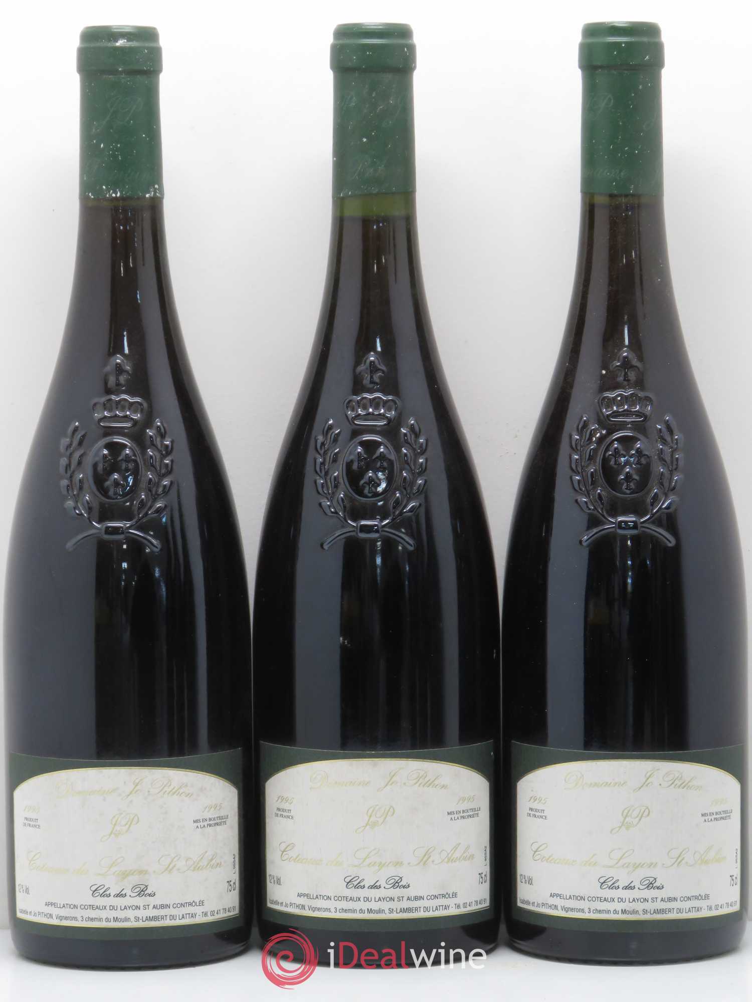 Coteaux du Layon St Aubin Clos des Bois Domaine Jo Pithon 1995 - Lotto di 6 bottiglie - 1
