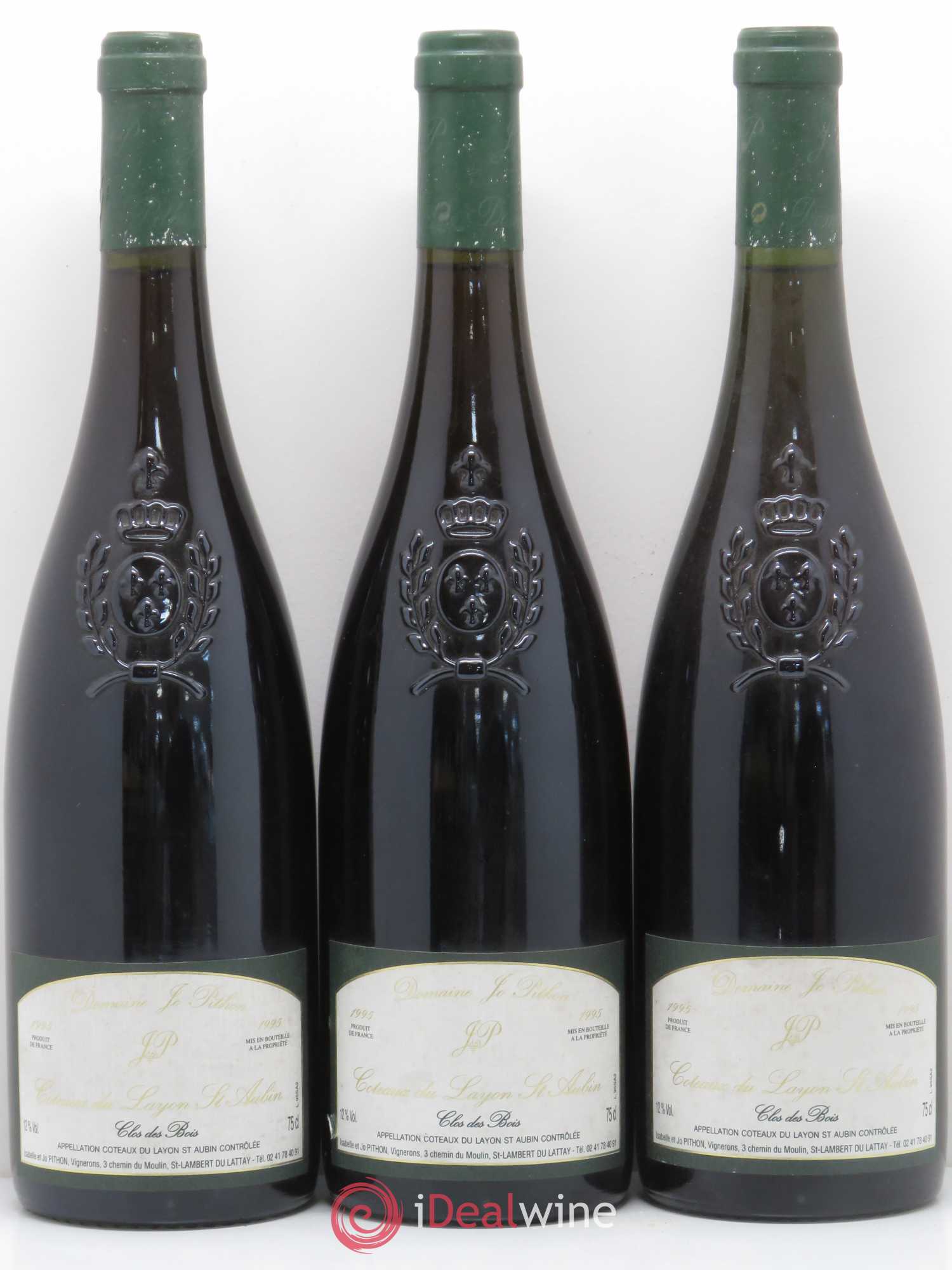 Coteaux du Layon St Aubin Clos des Bois Domaine Jo Pithon 1995 - Lotto di 6 bottiglie - 2
