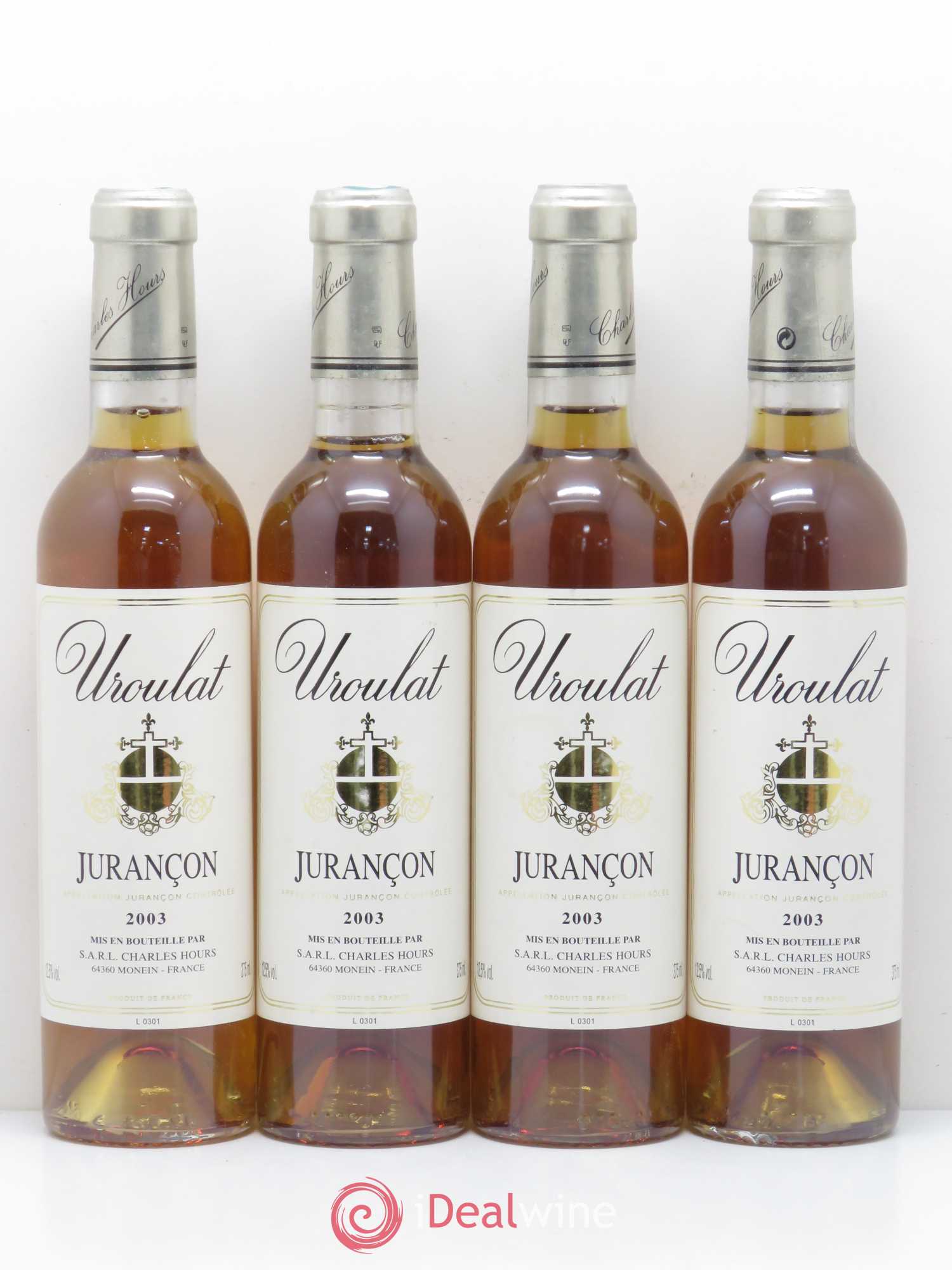 Jurançon Uroulat Charles Hours 2003 - Posten von 4 Demi-Flaschen - 0