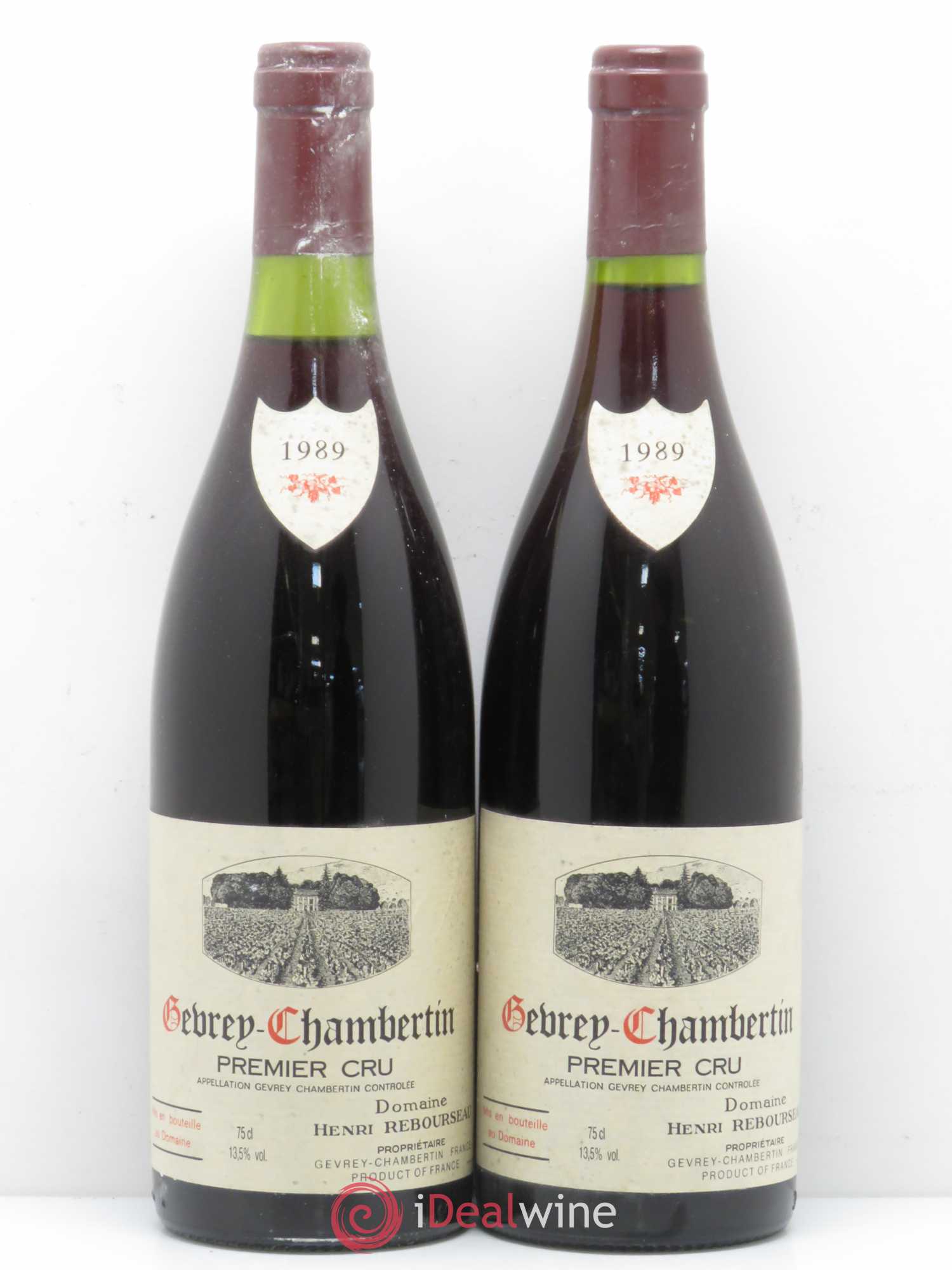 Gevrey-Chambertin 1er Cru Domaine Henri Rebourseau 1989 - Posten von 2 Flaschen - 0
