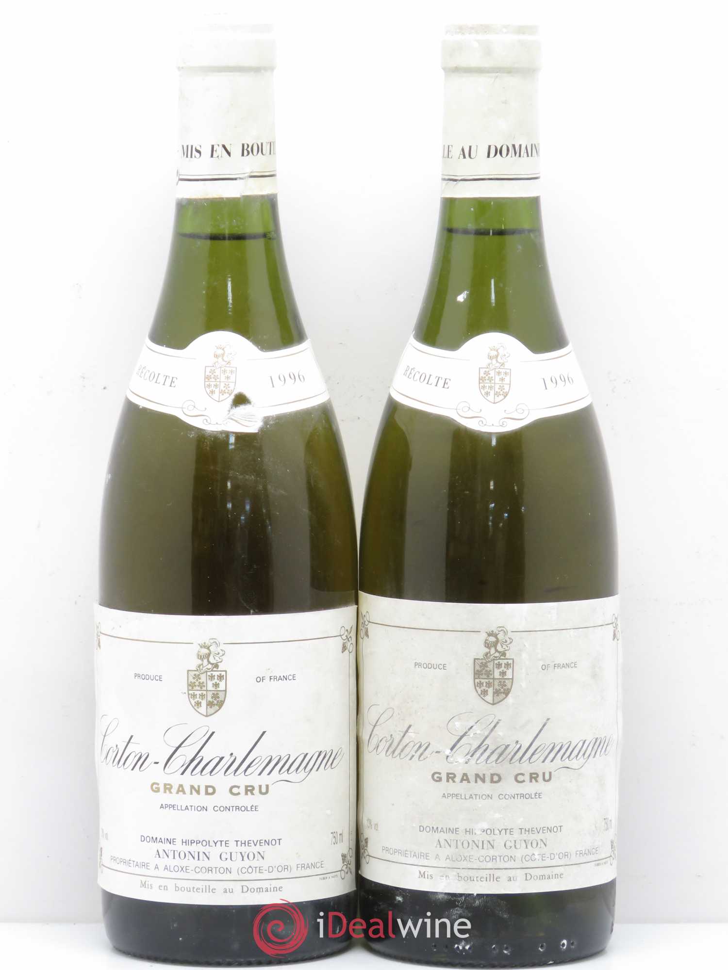 Corton-Charlemagne Grand Cru Domaine Antonin Guyon 1996 - Lot de 2 bouteilles - 0