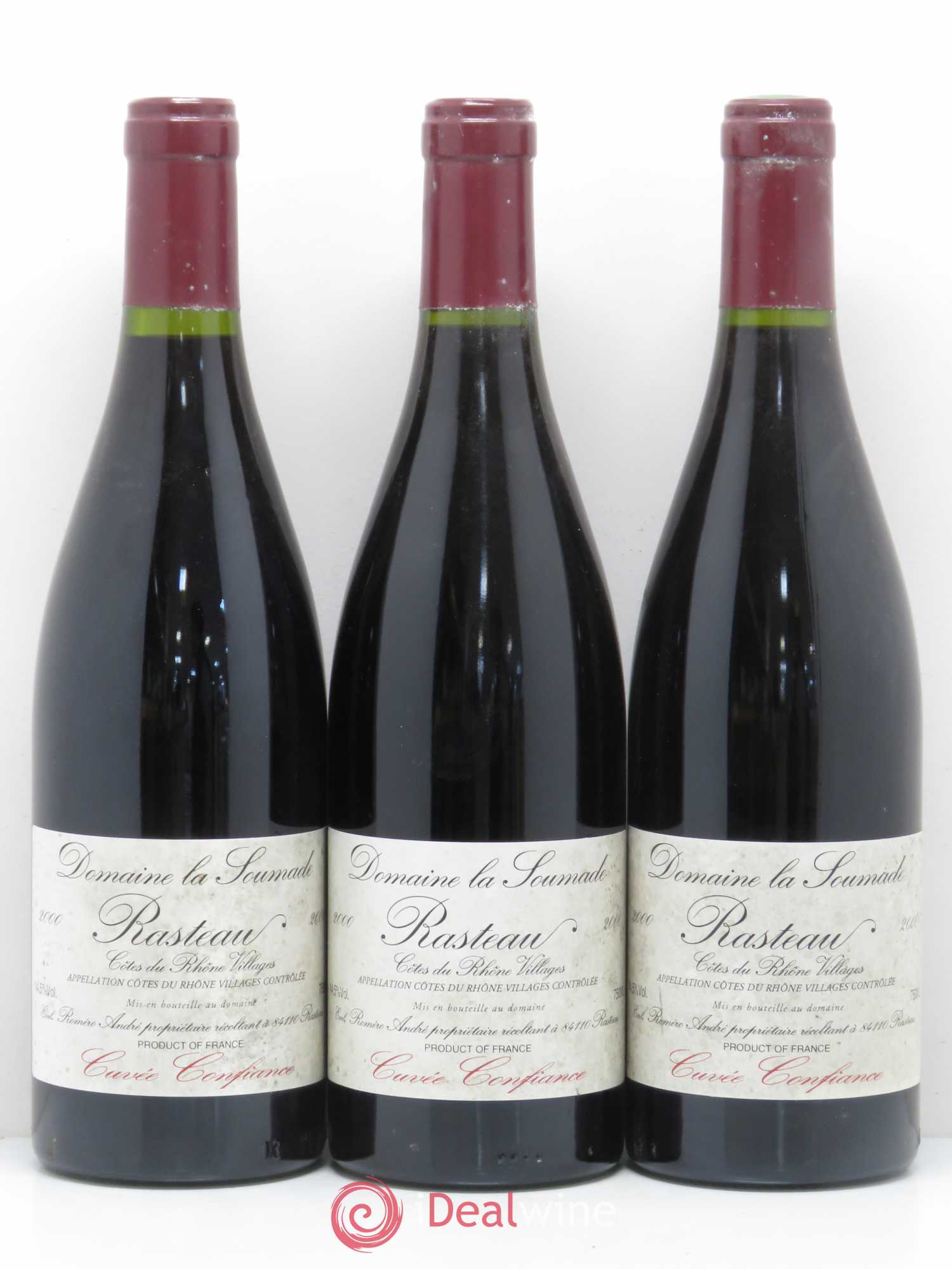 Rasteau Cuvée Confiance La Soumade (Domaine) 2000 - Lot de 6 bouteilles - 1