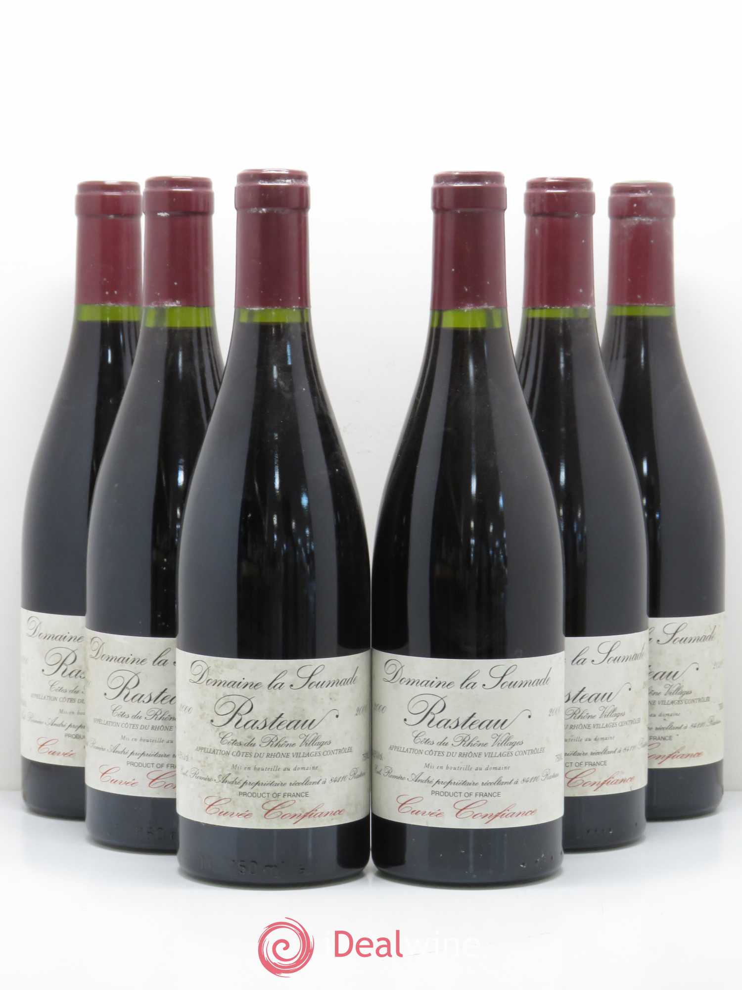Rasteau Cuvée Confiance La Soumade (Domaine) 2000 - Lot de 6 bouteilles - 0