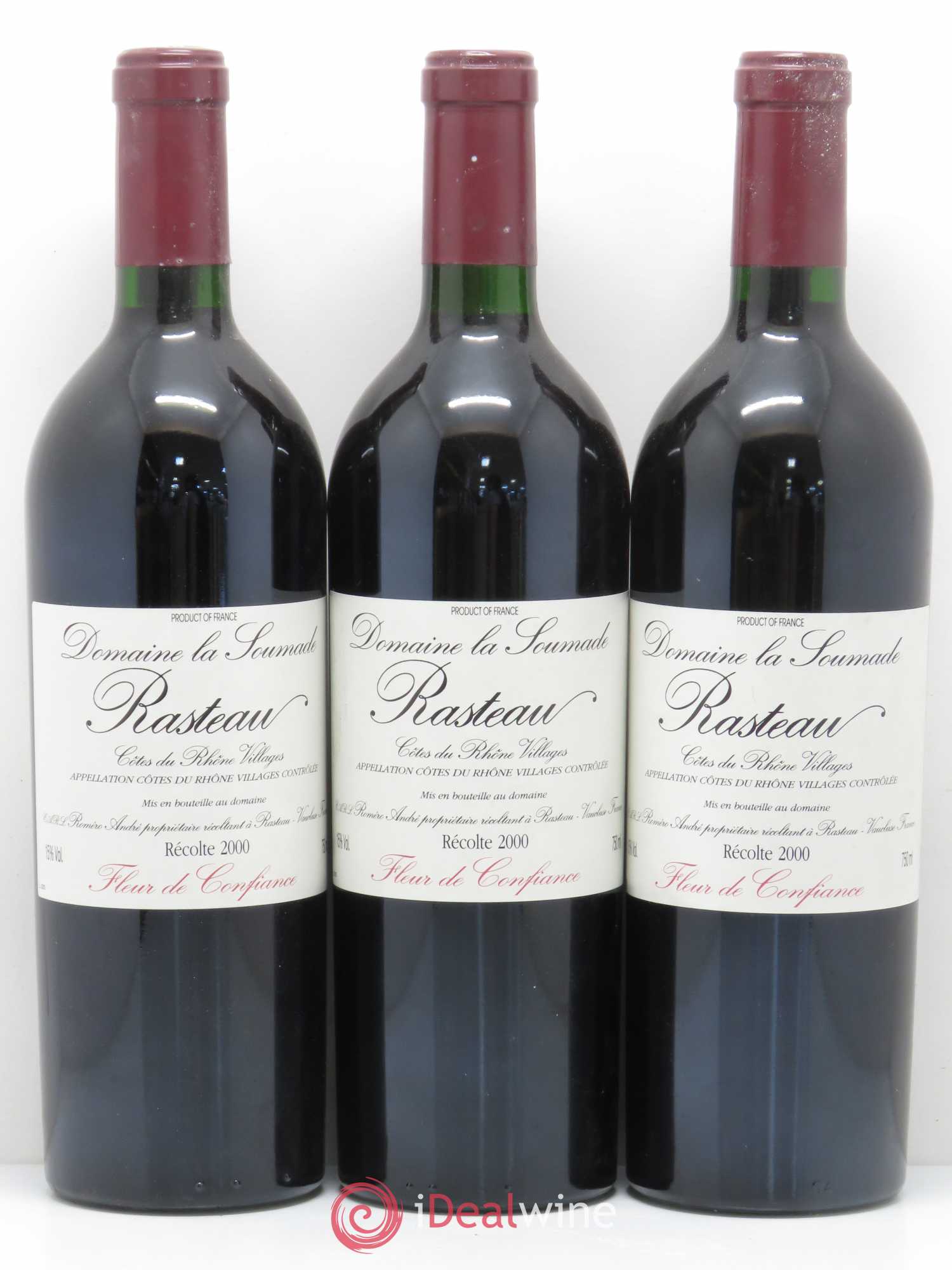 Rasteau Fleur de confiance La Soumade (Domaine) 2000 - Lot de 6 bouteilles - 1