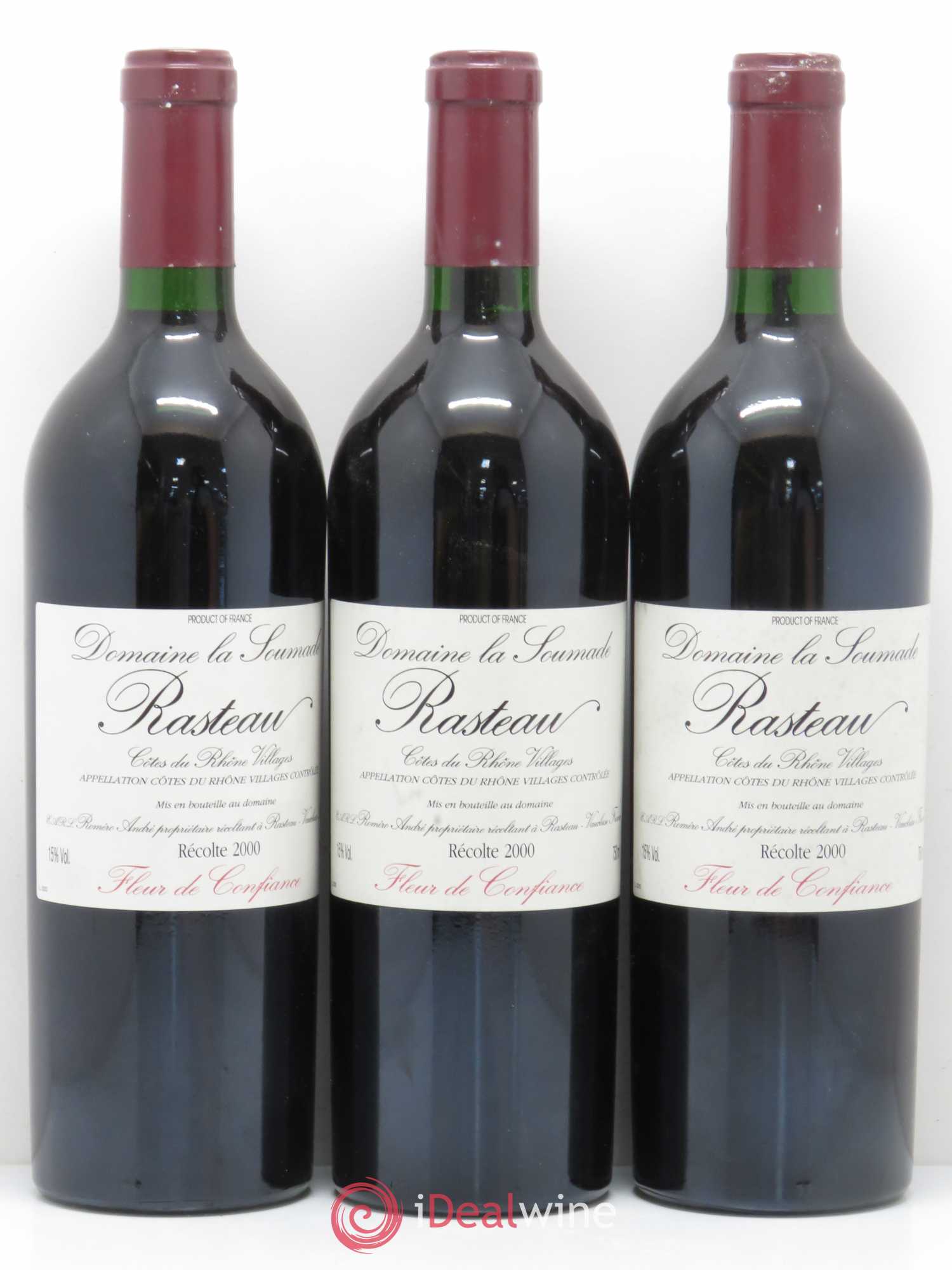 Rasteau Fleur de confiance La Soumade (Domaine) 2000 - Lot de 6 bouteilles - 2