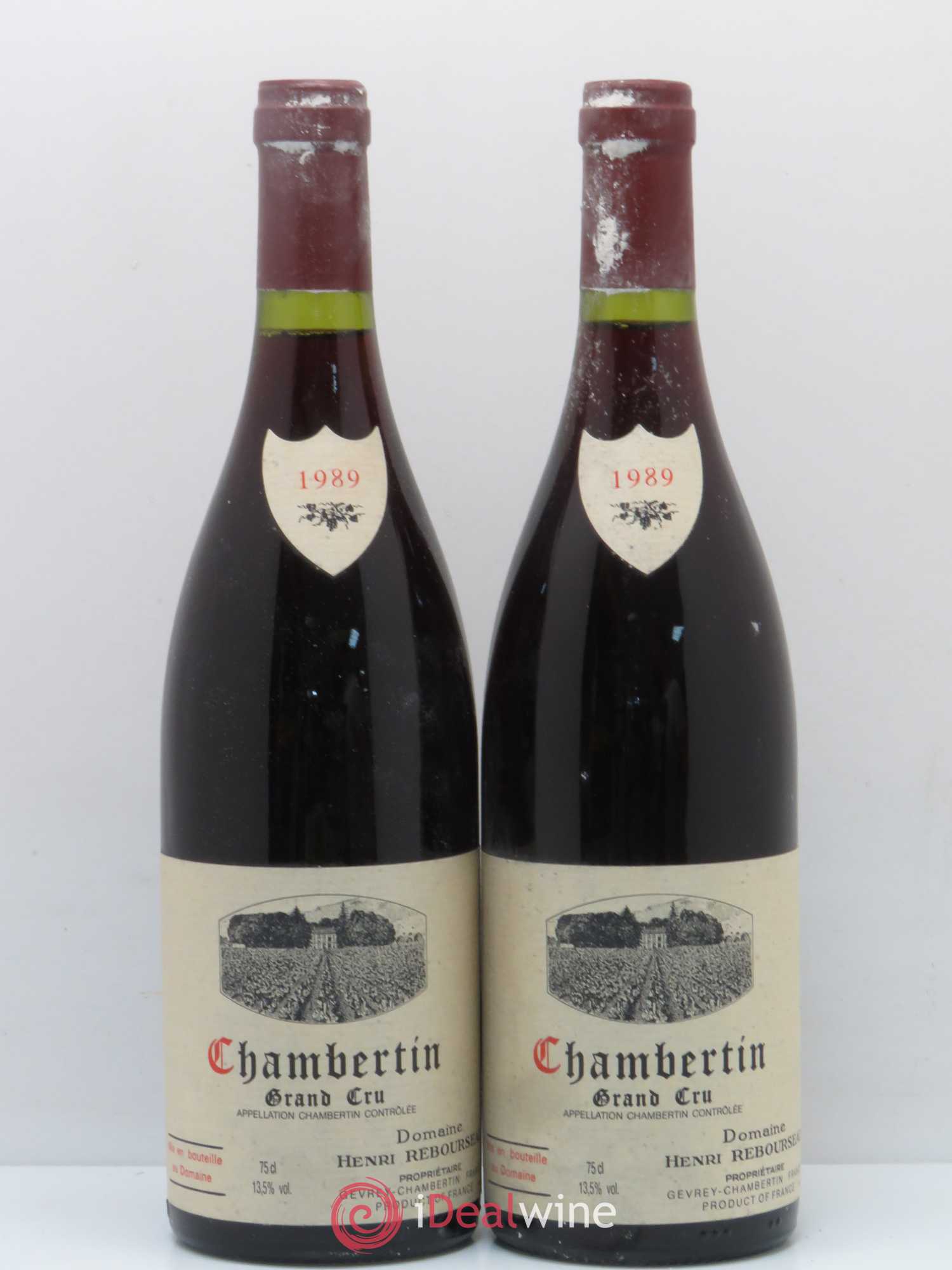 Chambertin Grand Cru Henri Rebourseau 1989 - Lot de 2 bouteilles - 0
