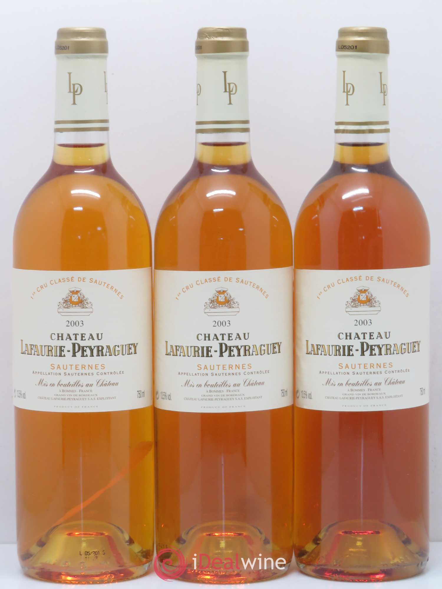 Château Lafaurie-Peyraguey 1er Grand Cru Classé 2003 - Lotto di 6 bottiglie - 2