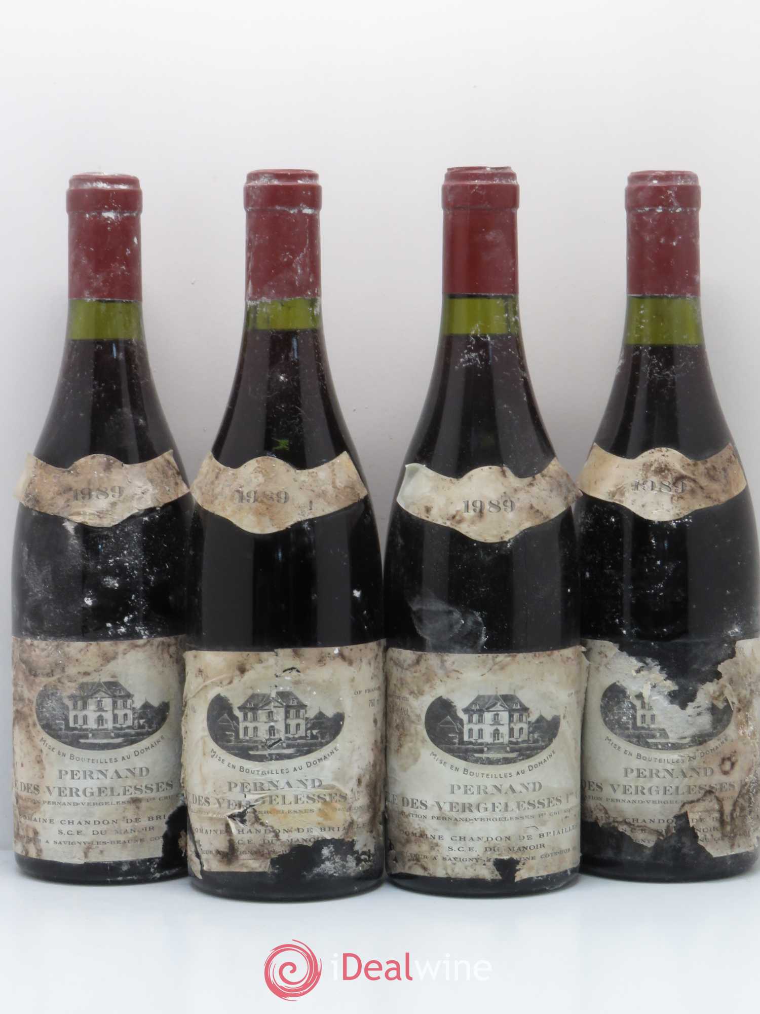 Pernand-Vergelesses 1er Cru Ile des Vergelesses Domaine Chandon de Briailles 1989 - Posten von 4 Flaschen - 0