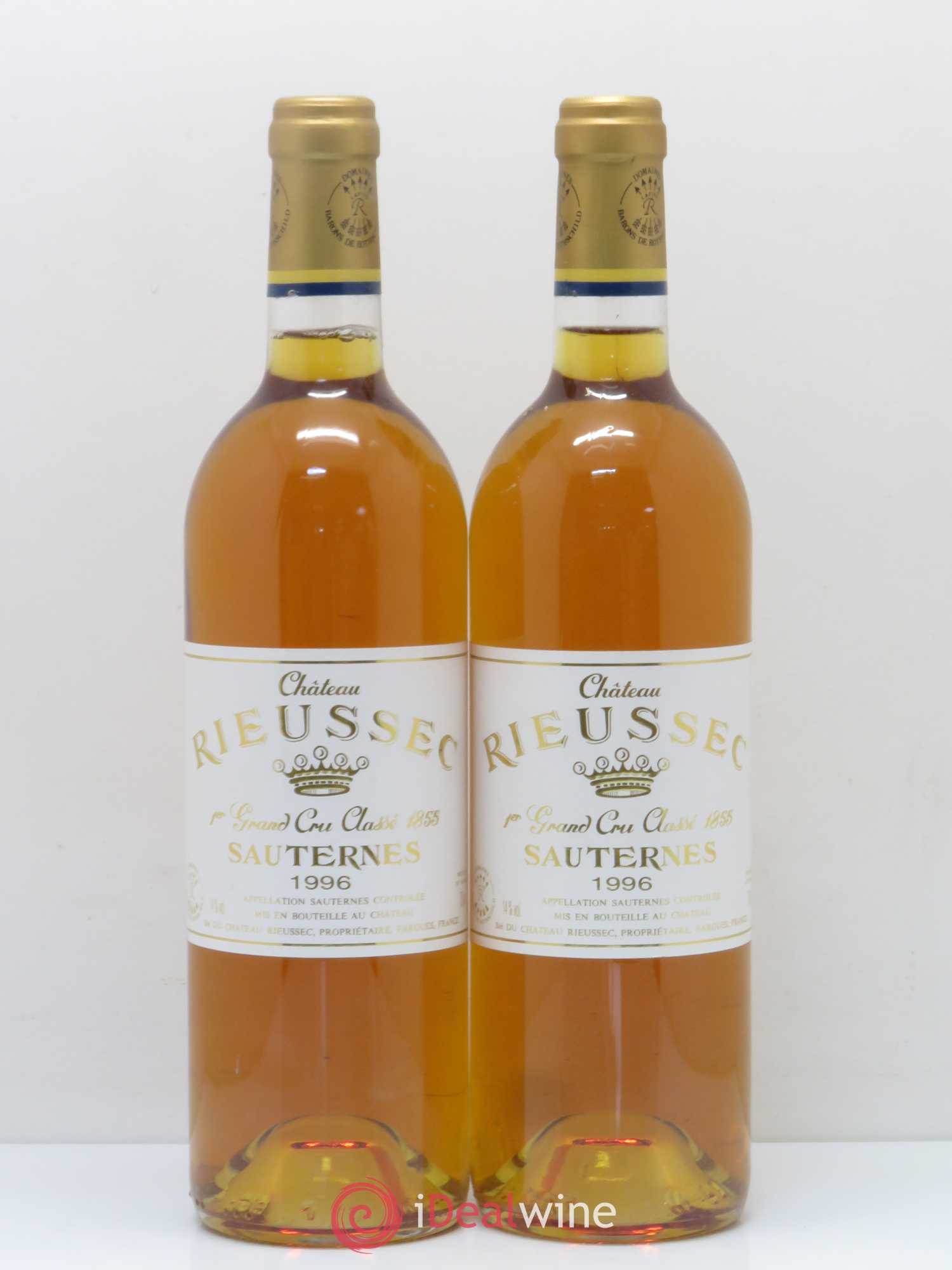 Château Rieussec 1er Grand Cru Classé 1996 - Lotto di 2 bottiglie - 0