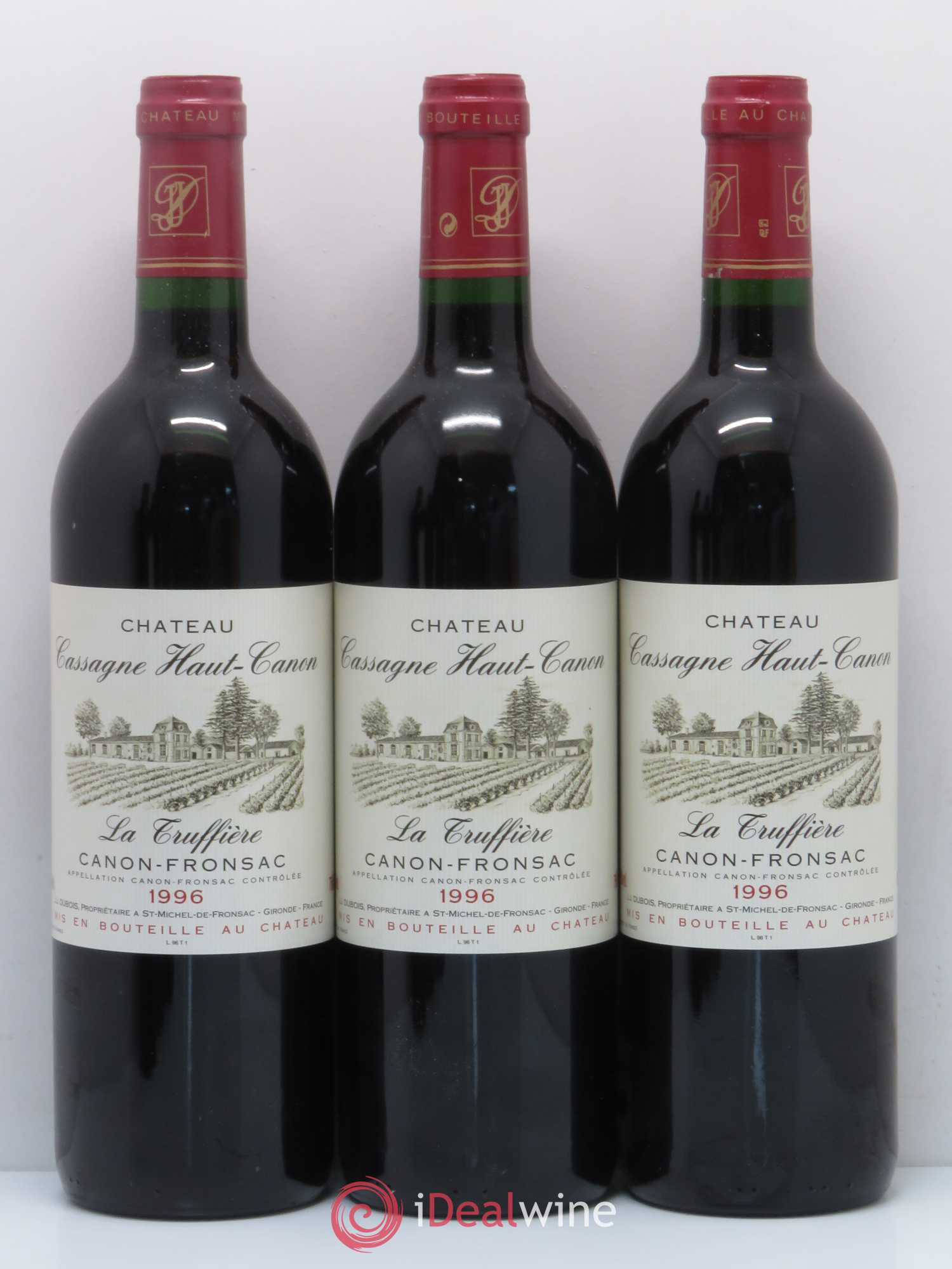 Canon-Fronsac Château Cassagne Haut-Canon La Truffière 1996 - Lot of 6 bottles - 1