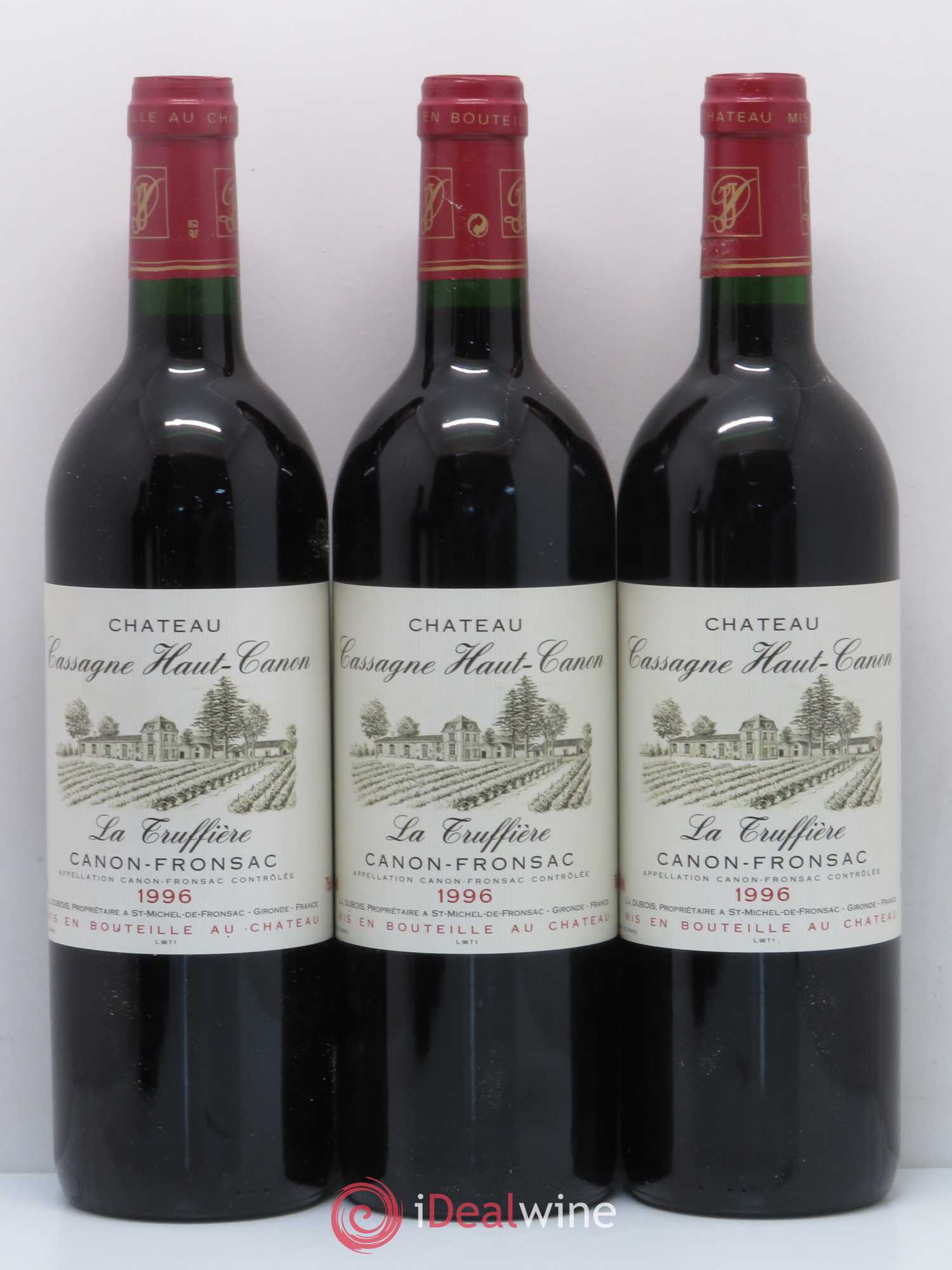 Canon-Fronsac Château Cassagne Haut-Canon La Truffière 1996 - Lot of 6 bottles - 1