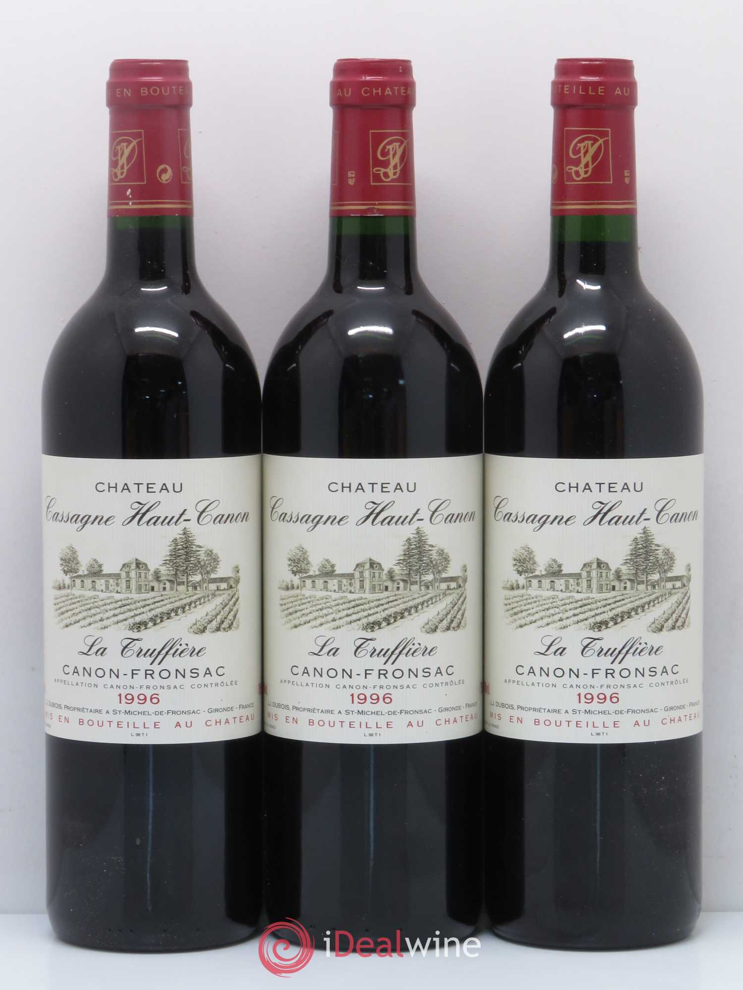 Canon-Fronsac Château Cassagne Haut-Canon La Truffière 1996 - Lot of 6 bottles - 2