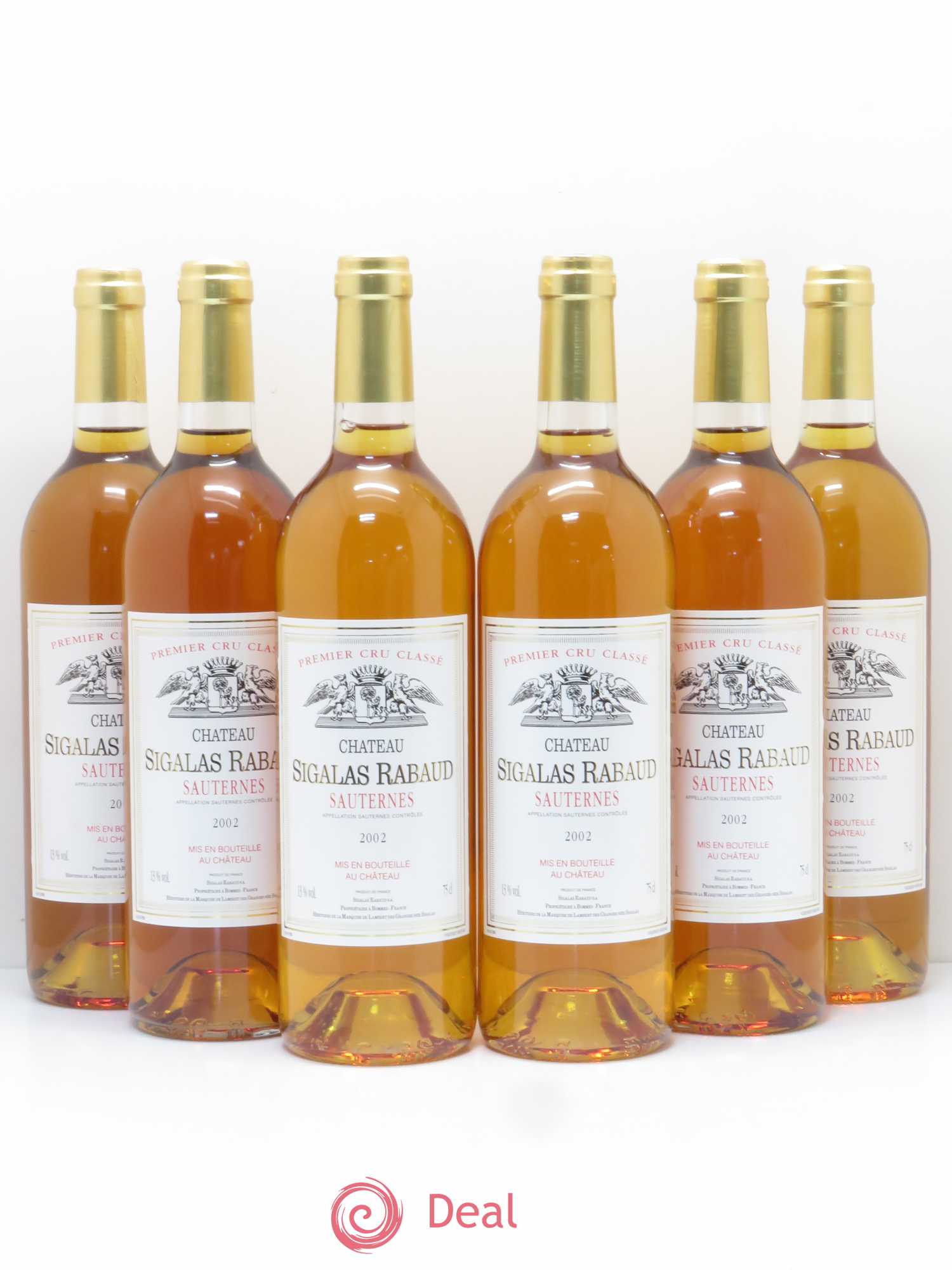 Château Sigalas Rabaud 1er Grand Cru Classé 2002 - Lotto di 6 bottiglie - 0