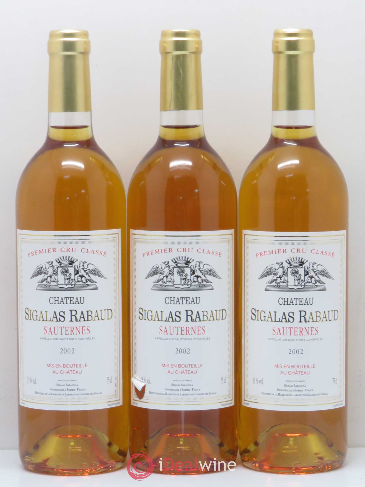 Château Sigalas Rabaud 1er Grand Cru Classé 2002 - Lotto di 6 bottiglie - 2