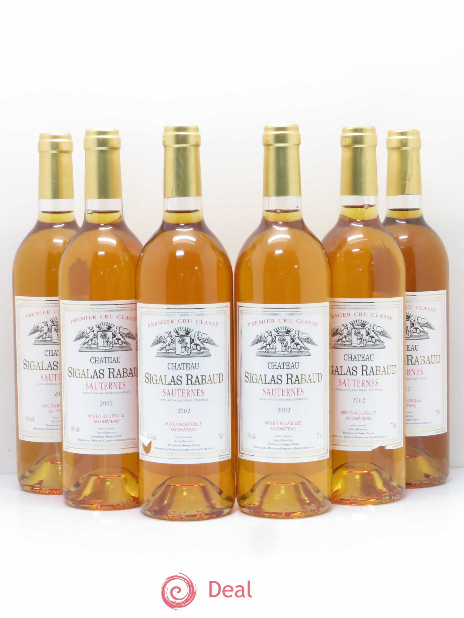 Château Sigalas Rabaud 1er Grand Cru Classé 2002 - Lotto di 6 bottiglie - 0