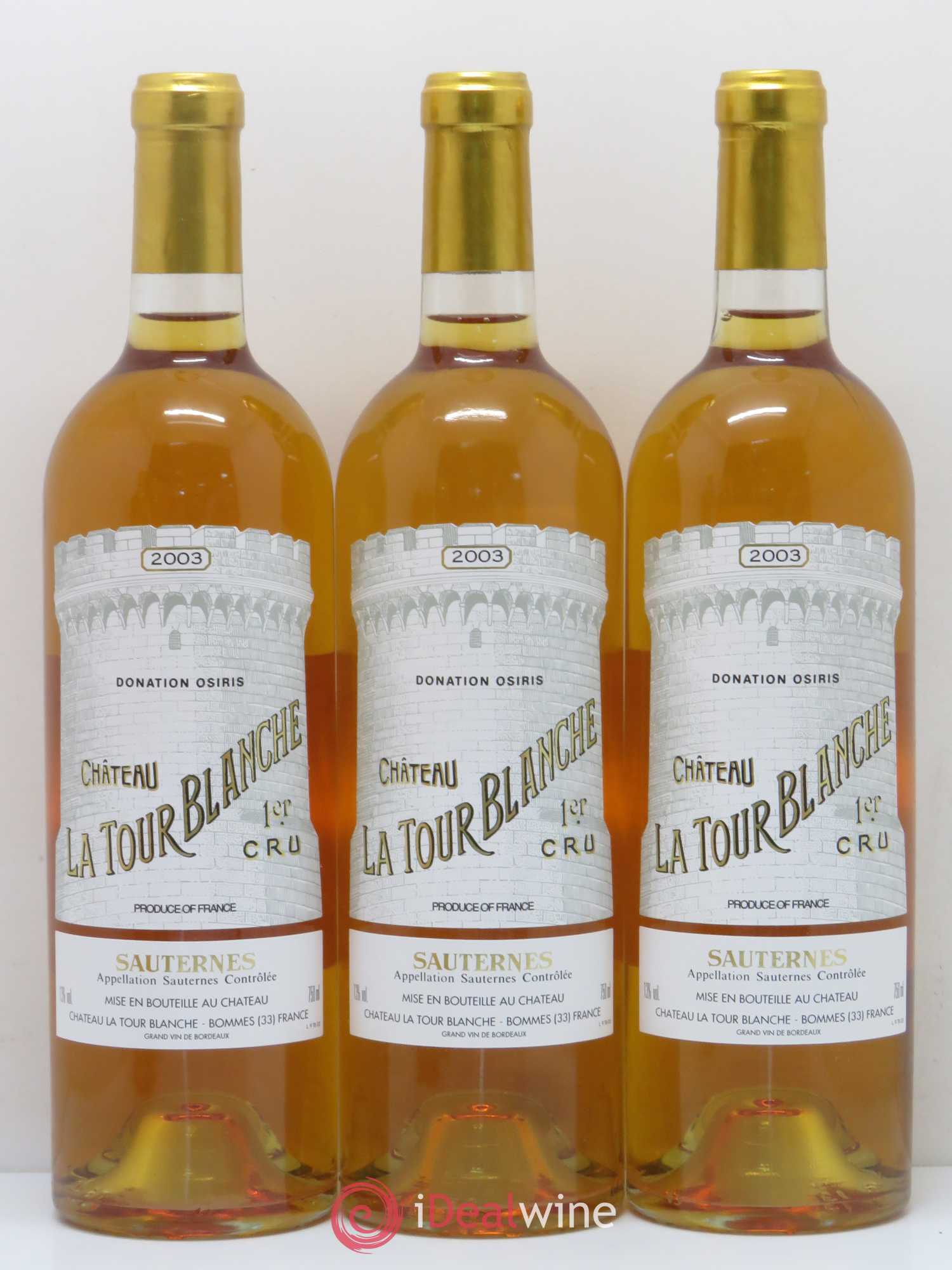 Château la Tour Blanche 1er Grand Cru Classé 2003 - Lotto di 6 bottiglie - 1