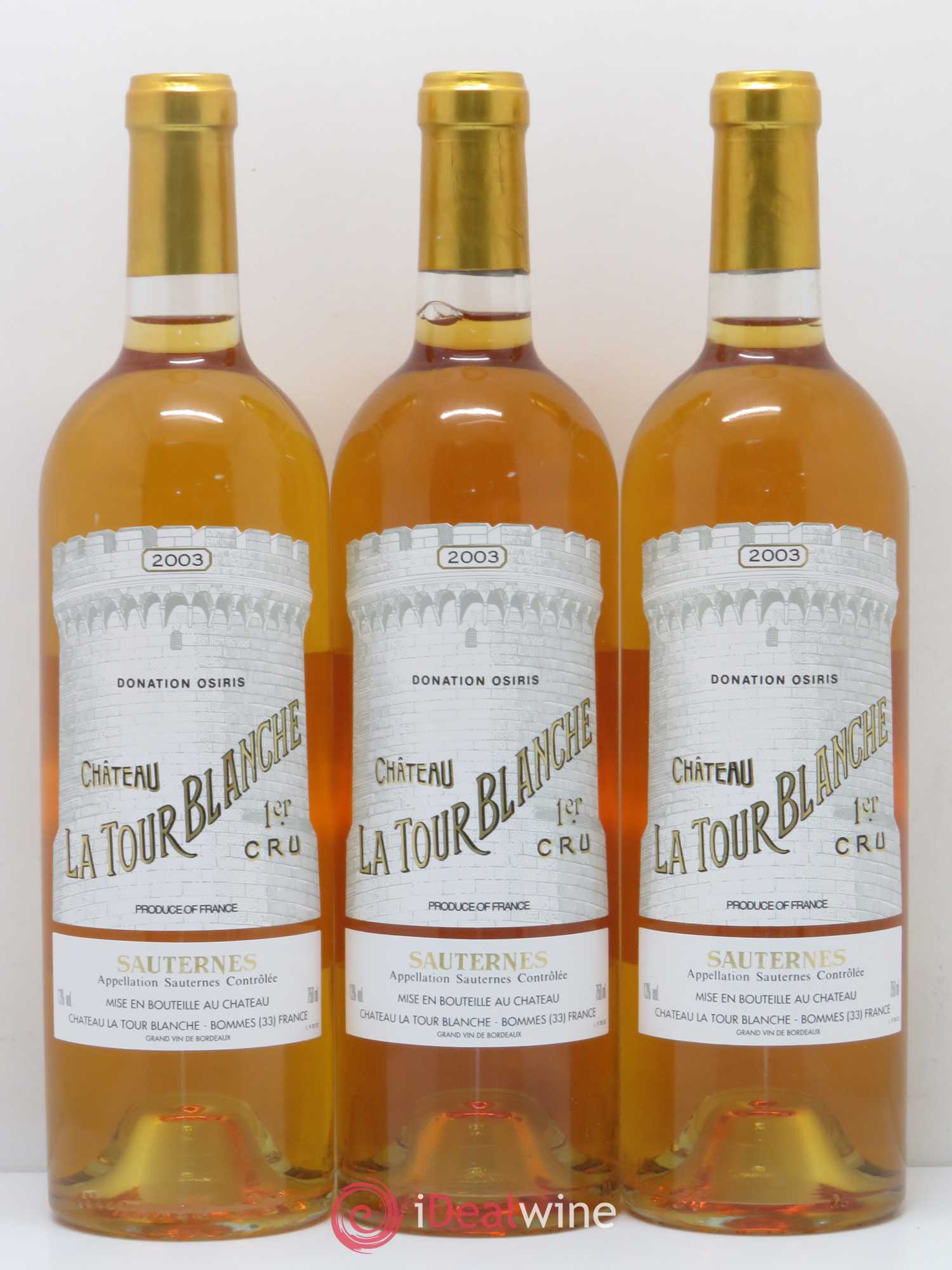 Château la Tour Blanche 1er Grand Cru Classé 2003 - Lotto di 6 bottiglie - 2