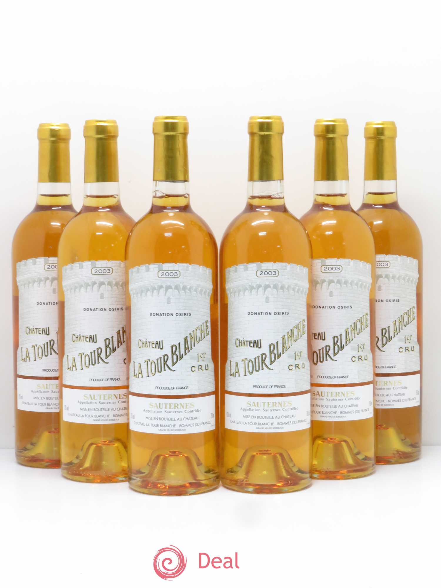 Château la Tour Blanche 1er Grand Cru Classé 2003 - Lotto di 6 bottiglie - 0