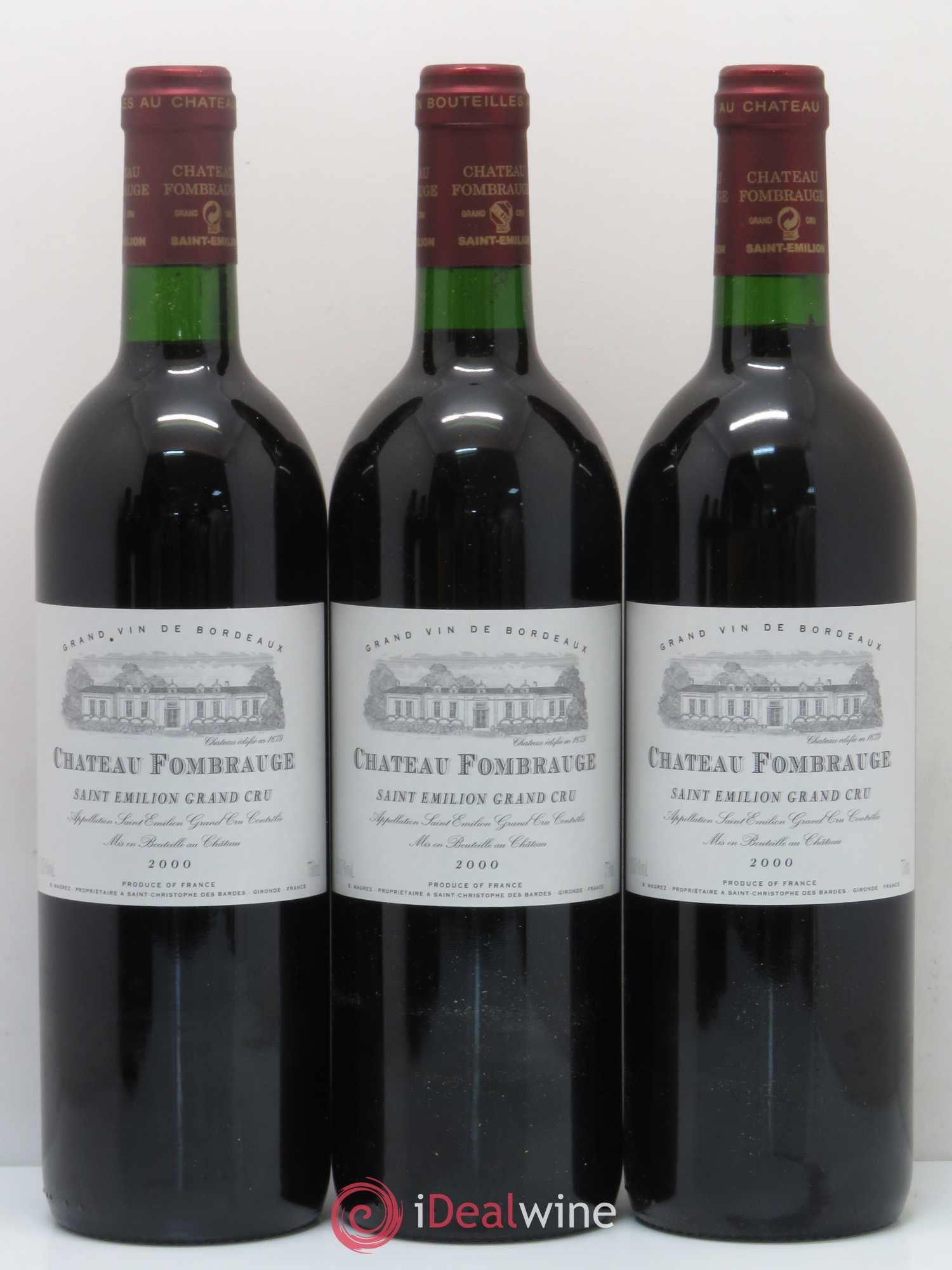 Château Fombrauge Grand Cru Classé 2000 - Lot de 12 bouteilles - 1