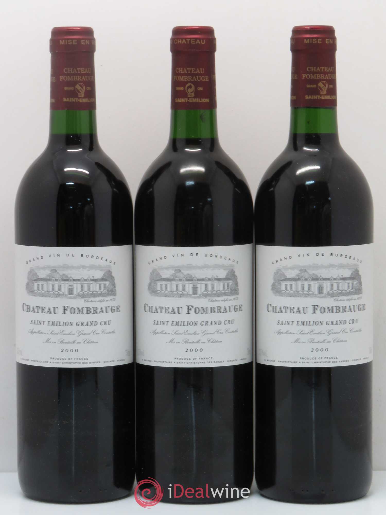 Château Fombrauge Grand Cru Classé 2000 - Lot de 12 bouteilles - 3