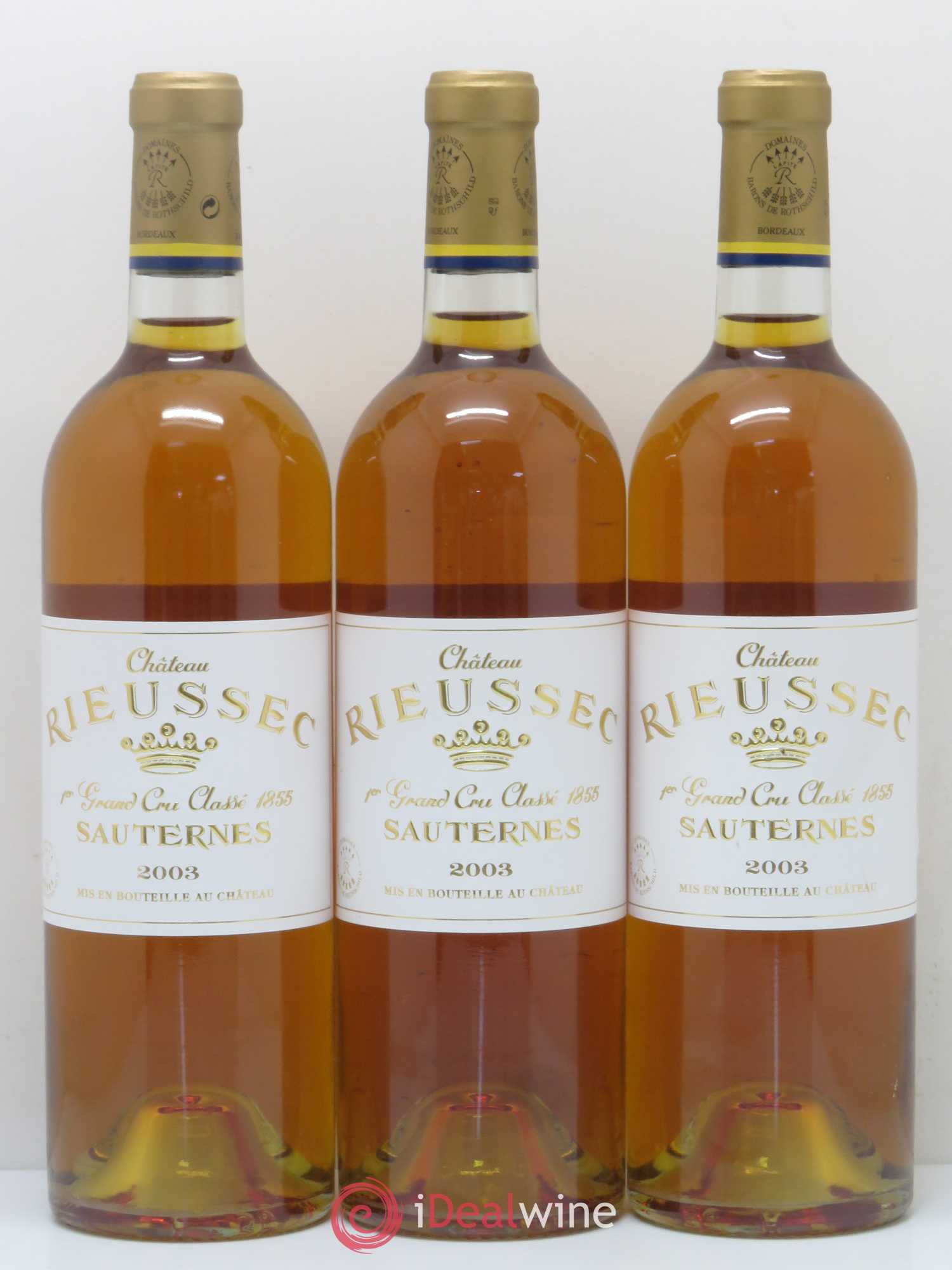 Château Rieussec 1er Grand Cru Classé 2003 - Lotto di 6 bottiglie - 2