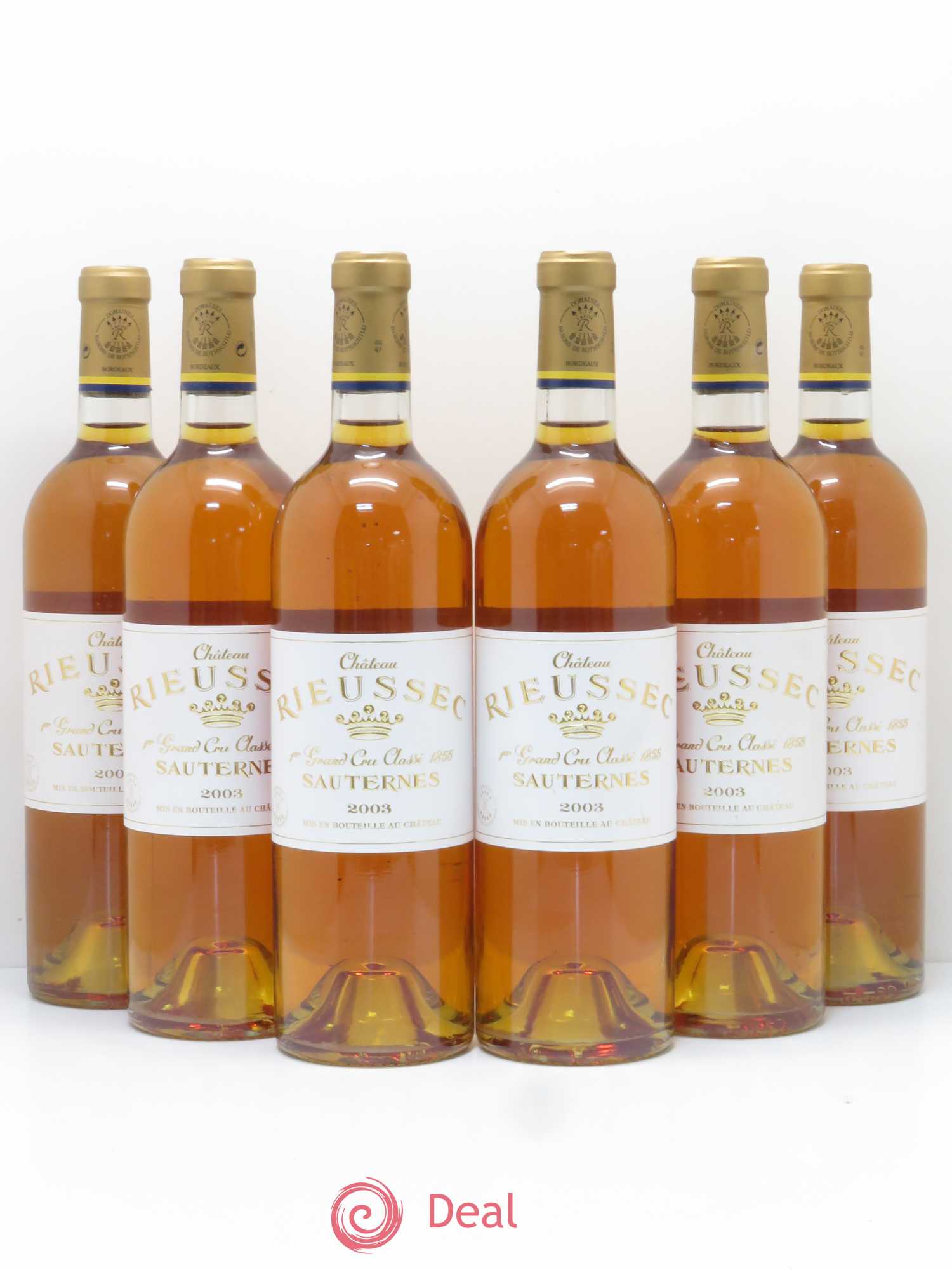 Château Rieussec 1er Grand Cru Classé 2003 - Lotto di 6 bottiglie - 0