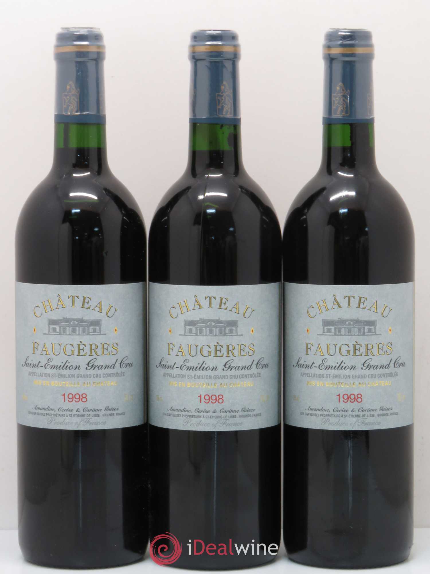 Château Faugères Grand Cru Classé 1998 - Lot de 12 bouteilles - 1