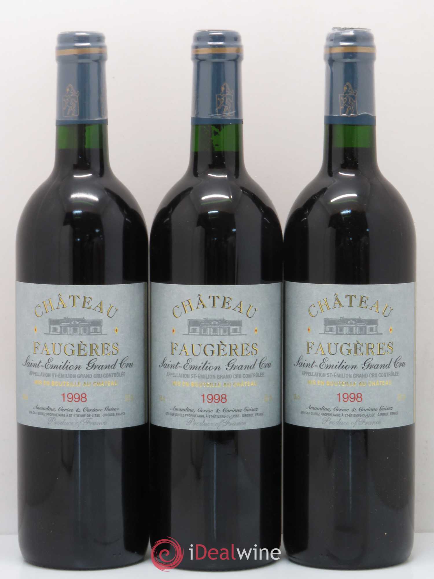 Château Faugères Grand Cru Classé 1998 - Lot de 12 bouteilles - 3