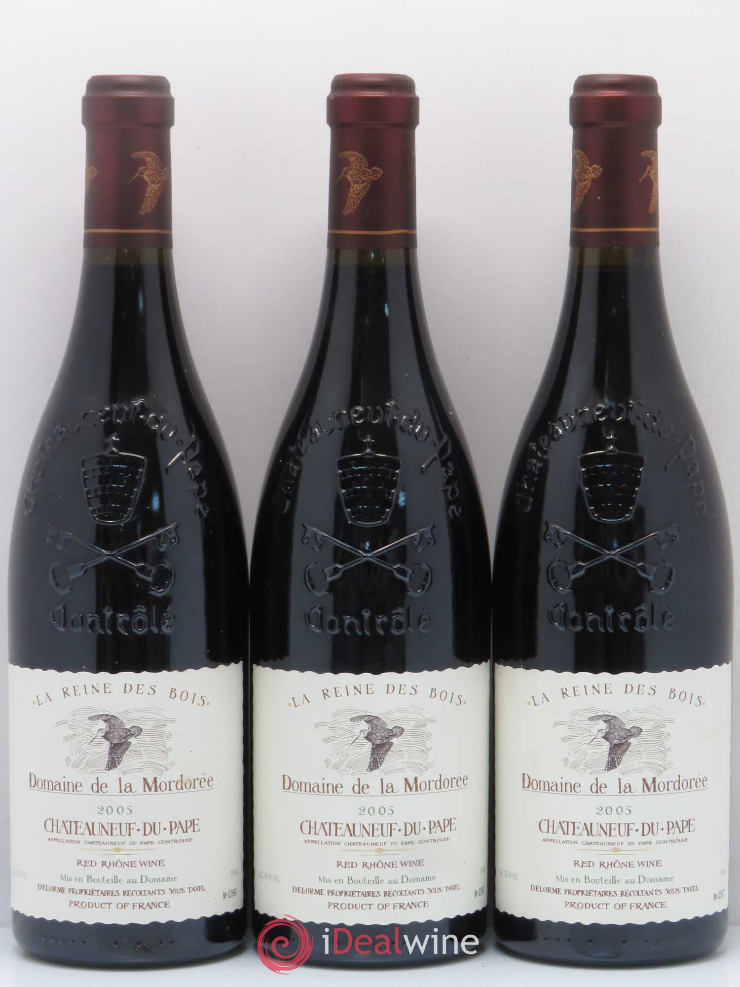 Châteauneuf-du-Pape Cuvée de la Reine des Bois La Mordorée (Domaine de) 2005 - Lot de 3 bouteilles - 0