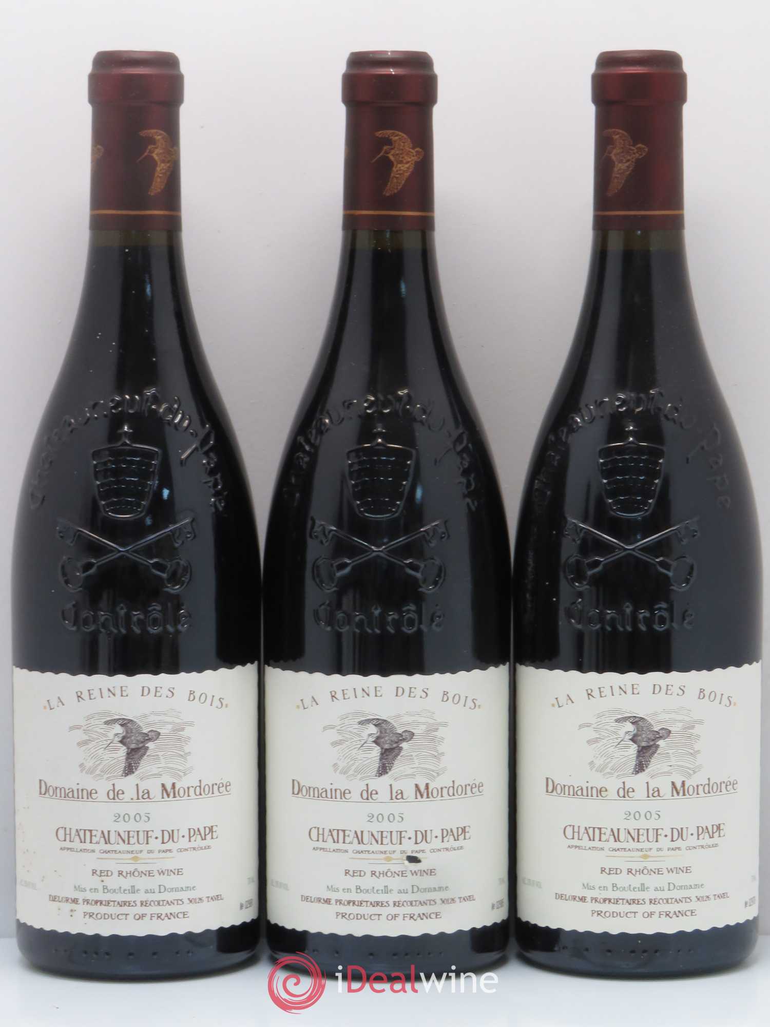 Châteauneuf-du-Pape Cuvée de la Reine des Bois La Mordorée (Domaine de) 2005 - Lot de 6 bouteilles - 1