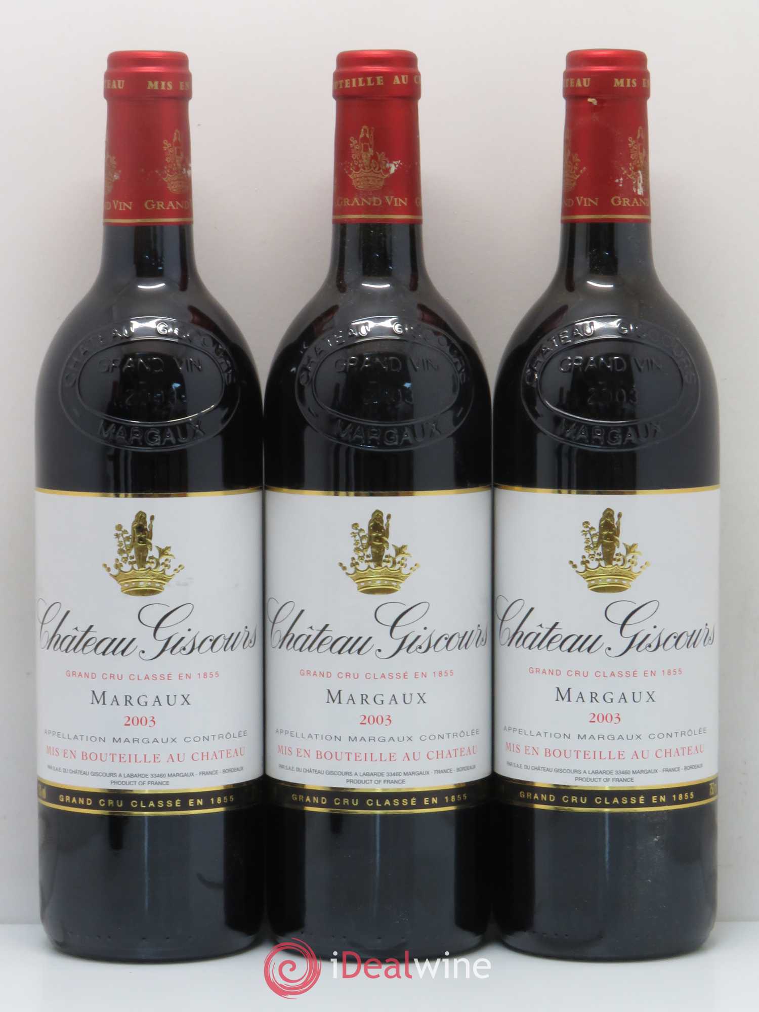 Château Giscours 3ème Grand Cru Classé 2003 - Lot de 6 bouteilles - 1