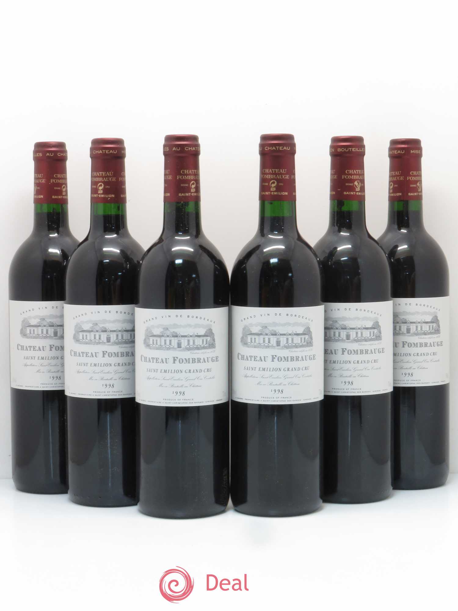 Château Fombrauge Grand Cru Classé 1998 - Lot de 6 bouteilles - 0